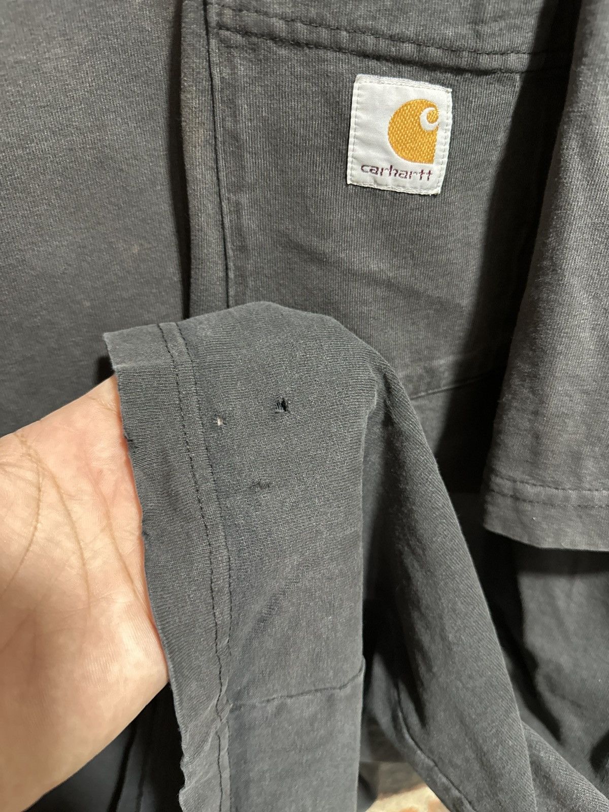 Carhartt × Vintage Vintage Carhartt Basic Pocket Tee Size US XXL / EU 58 / 5 - 4 Thumbnail