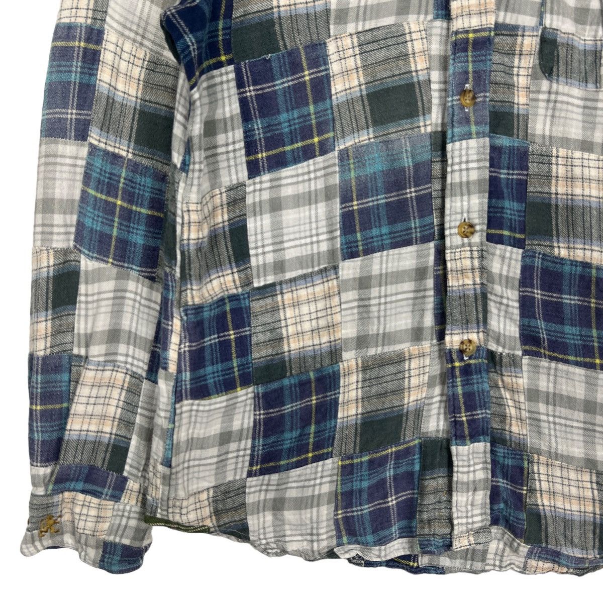 R.Newbold 🔥 R.NEWBOLD CHECK PATCHWORK SHIRTS Size US L / EU 52-54 / 3 - 4 Thumbnail