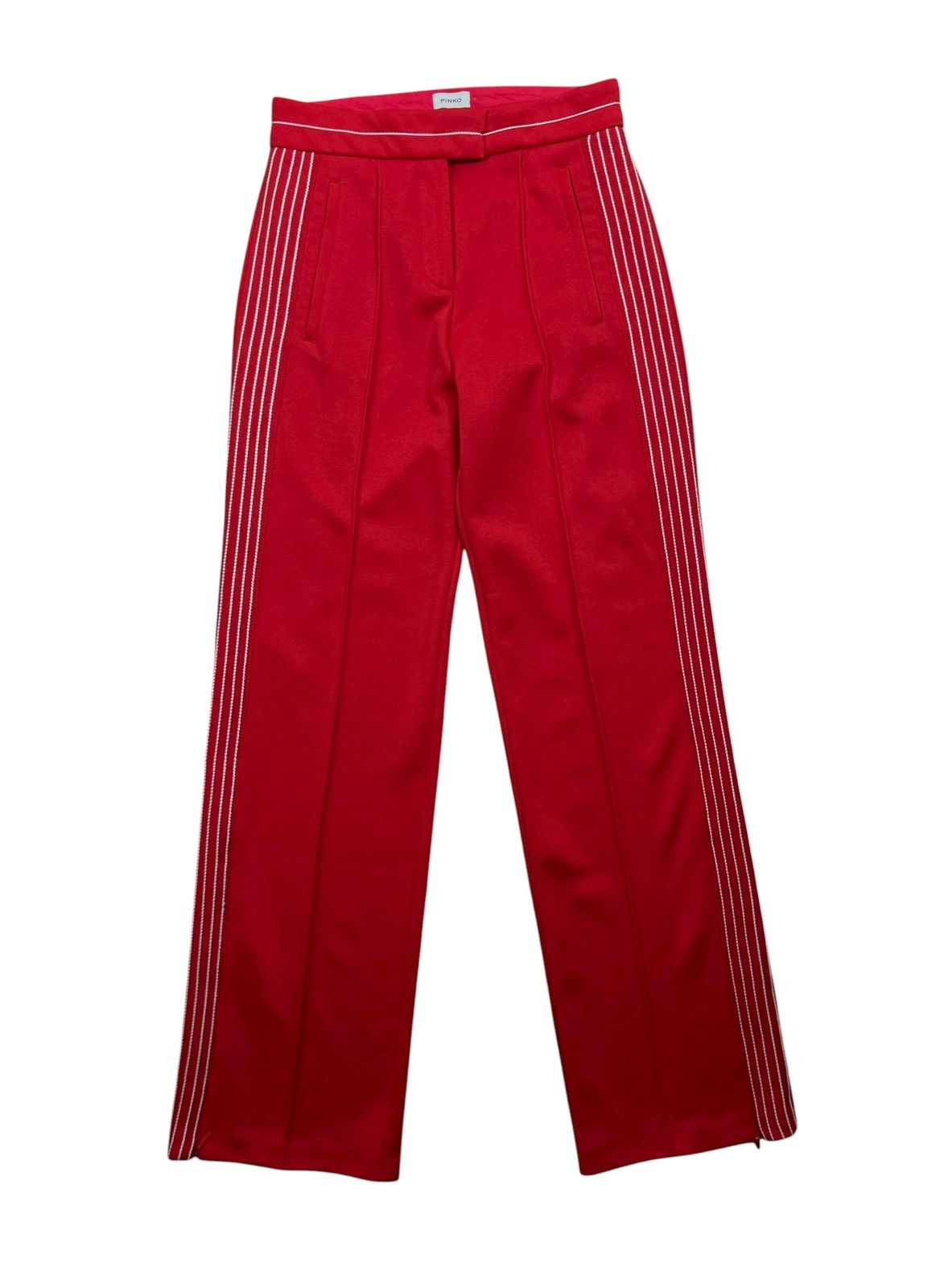 Pinko Pinko Wide Leg Pants Cotton Polyester Striped size UK6 IT38 Size 26" / US 2 / IT 38 - 10 Thumbnail