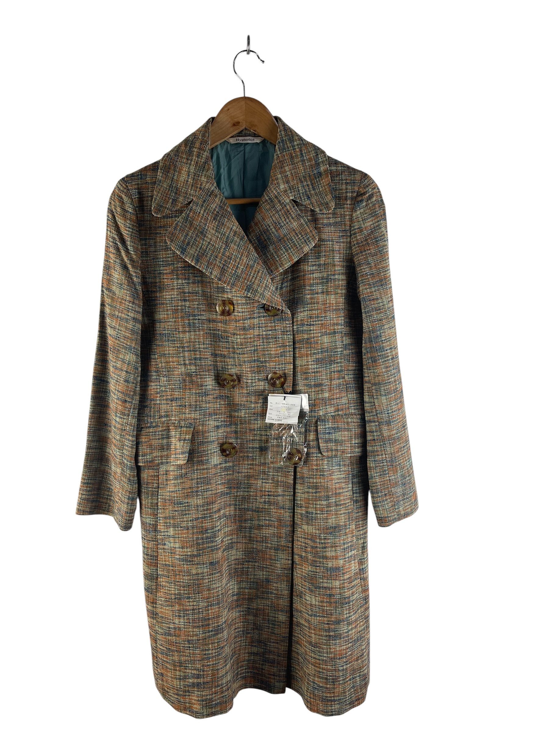 Hysteric Glamour Hysterics by Hysteric Glamour Tweed Double Breasted Long Size XS / US 0-2 / IT 36-38 - 2 Thumbnail