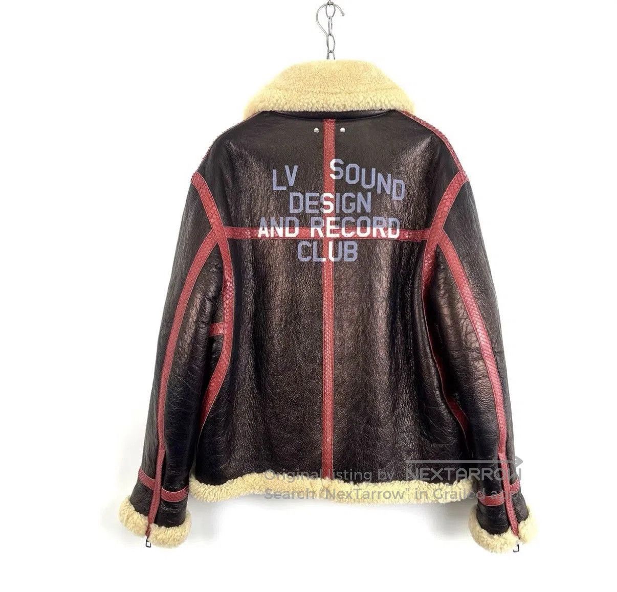 Louis Vuitton Brown Shearling Collar Leather Jacket Size L. Size US L / EU 52-54 / 3 - 2 Thumbnail