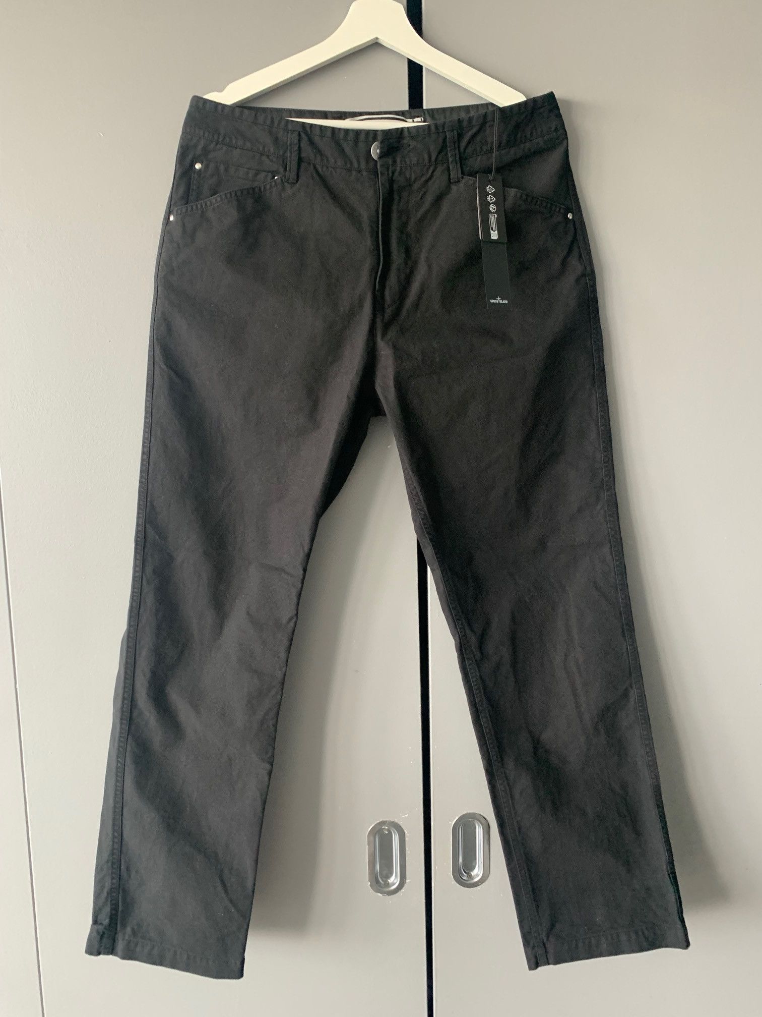 Stone Island Stone Island Garment Dyed Black Type RE Pants 2025 Size US 30 / EU 46 - 1 Thumbnail