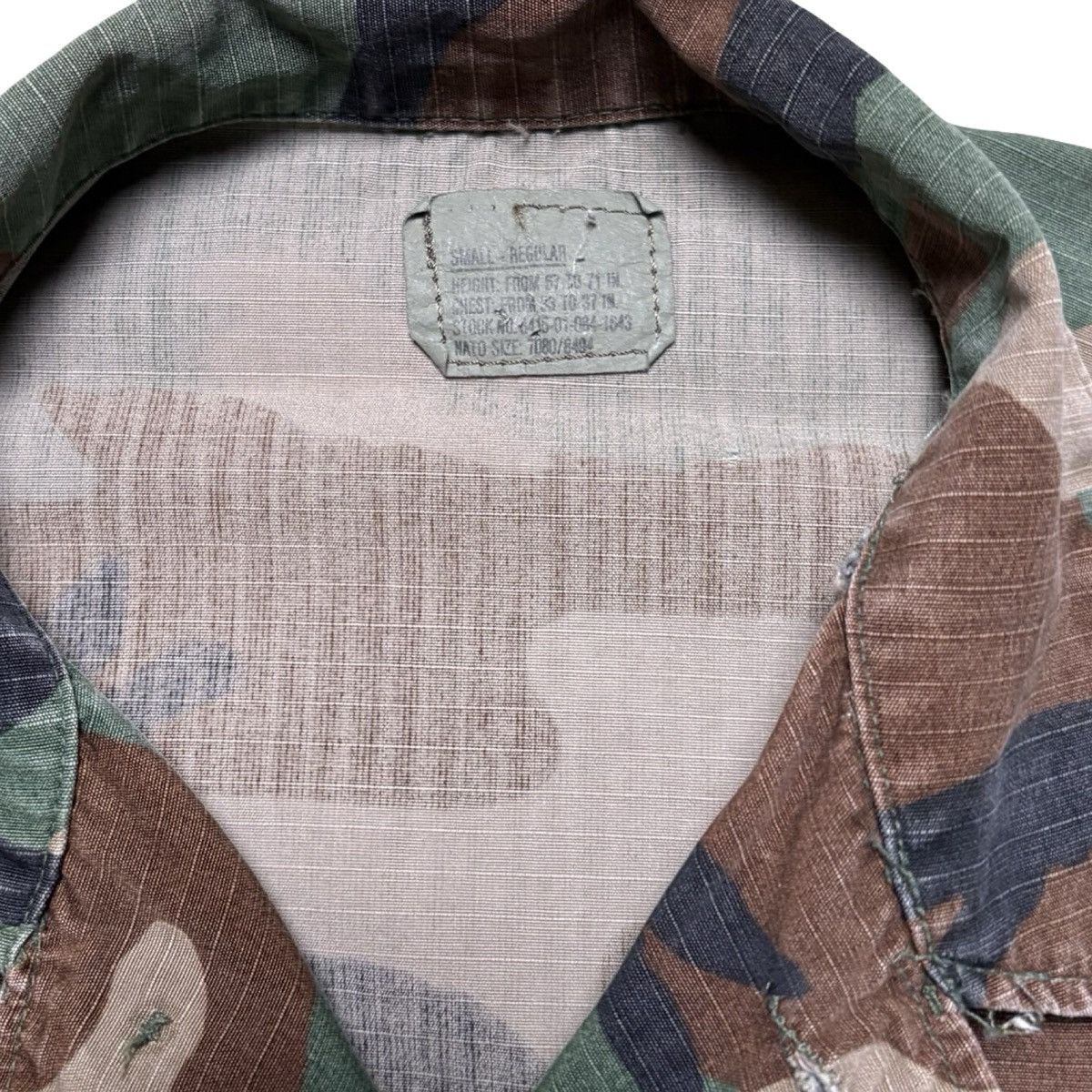 Other Vintage USGI Jacket Mens Small Reg Woodland Camo Ripstop BDU Size US S / EU 44-46 / 1 - 3 Thumbnail
