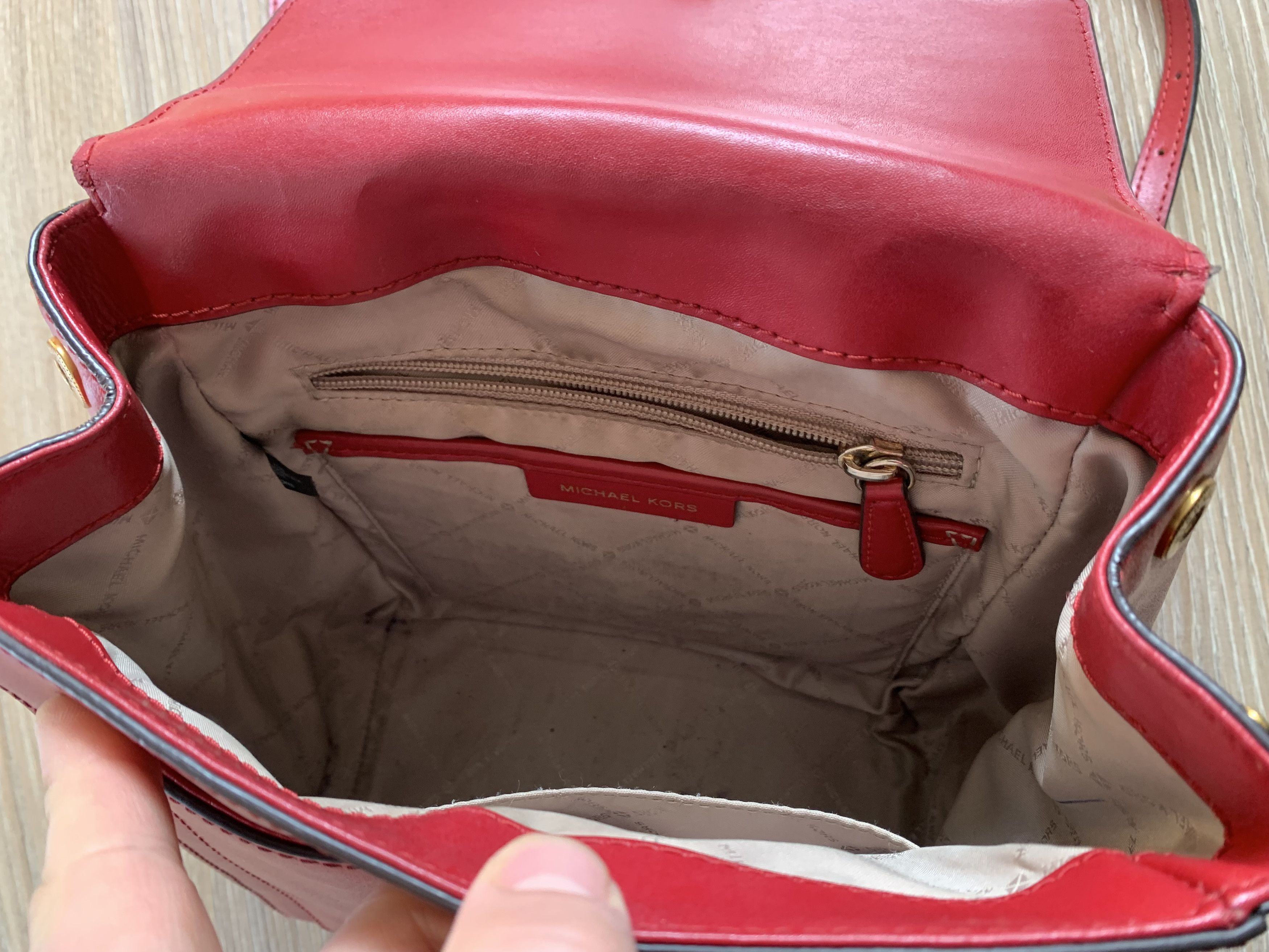 Michael Kors Michael Kors Red Leather Mindy Backpack Size ONE SIZE - 8 Thumbnail