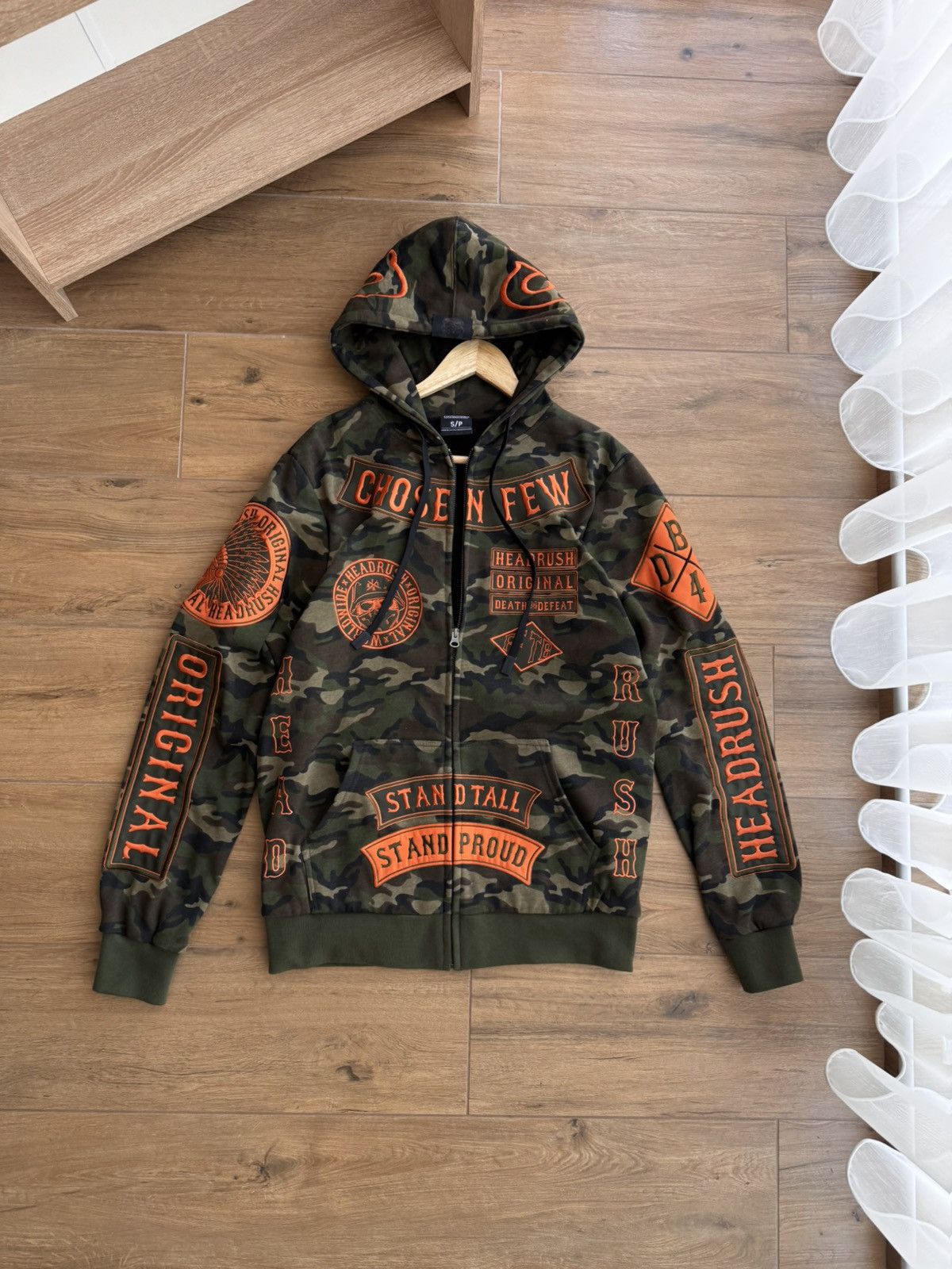 Japanese Brand × Vintage Vintage Ed Hardy by Christian Audigier Camo Style Hoodie Size US S / EU 44-46 / 1 - 2 Thumbnail