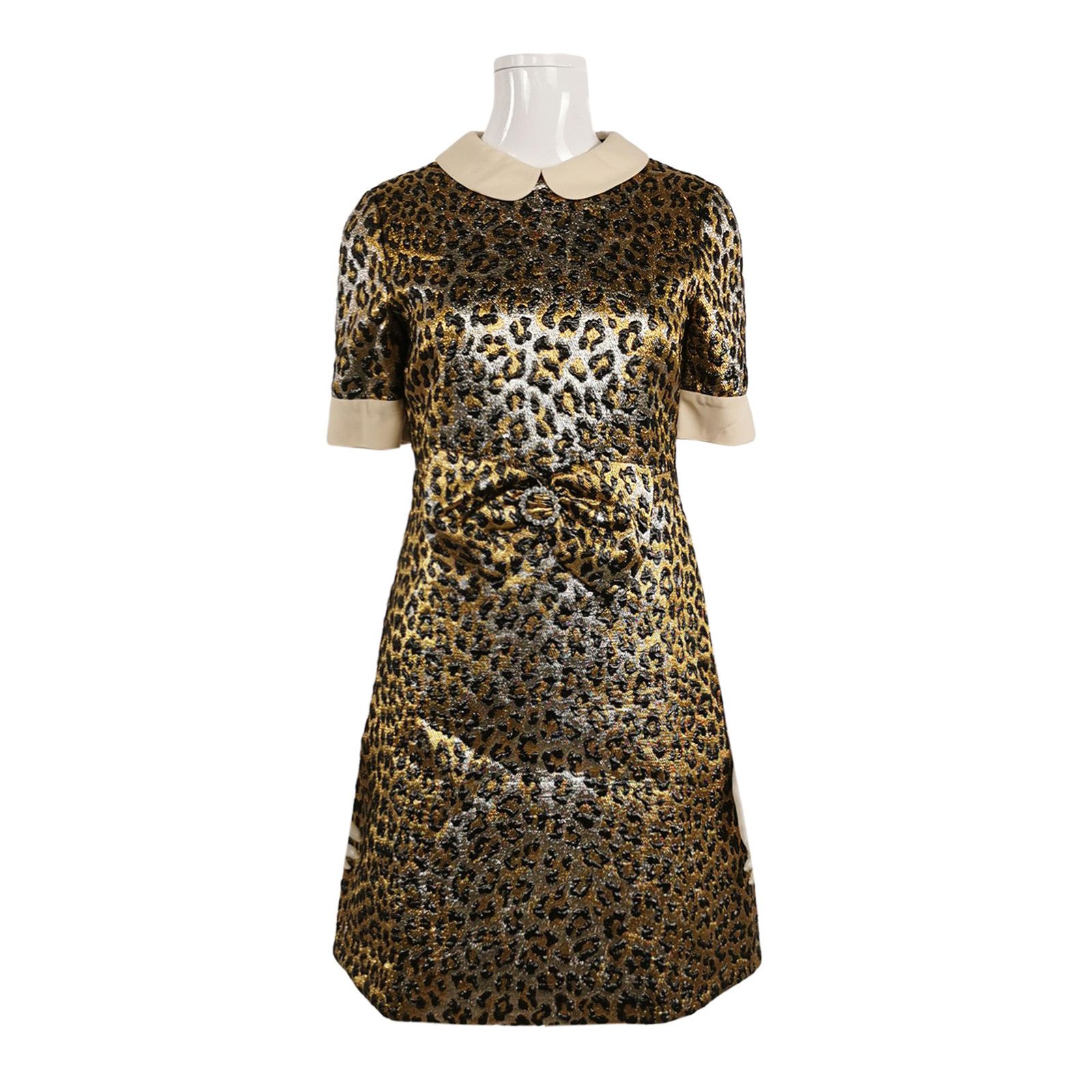 Gucci Gucci Leopard Print Mini Dress Size 40 Size S / US 4 / IT 40 - 1 Thumbnail