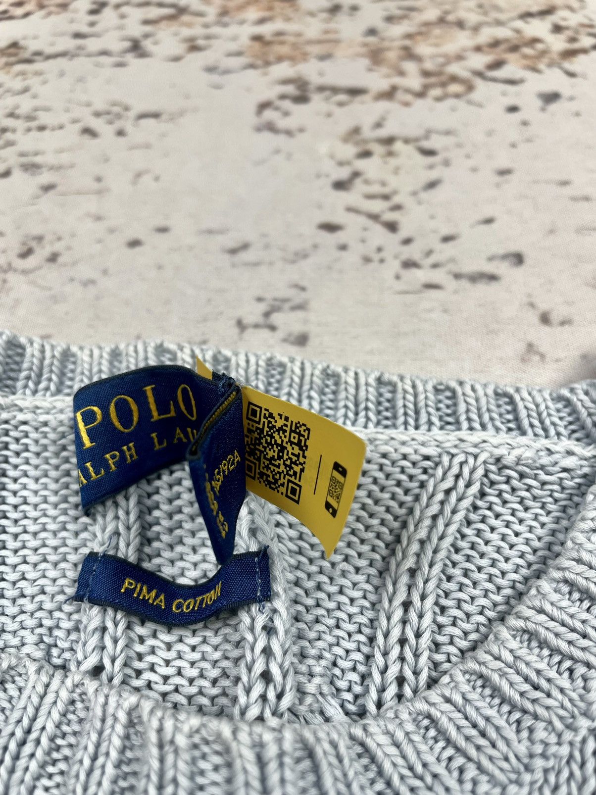 Polo Ralph Lauren Polo Ralph Lauren M Cable Knit Sweater – Gray,Old Money egv Size M / US 6-8 / IT 42-44 - 5 Thumbnail