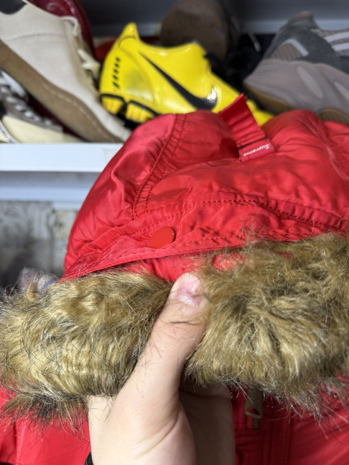 Supreme 2018 Supreme Logo Tape N-3B Parka Jacket Size US M / EU 48-50 / 2 - 17 Thumbnail
