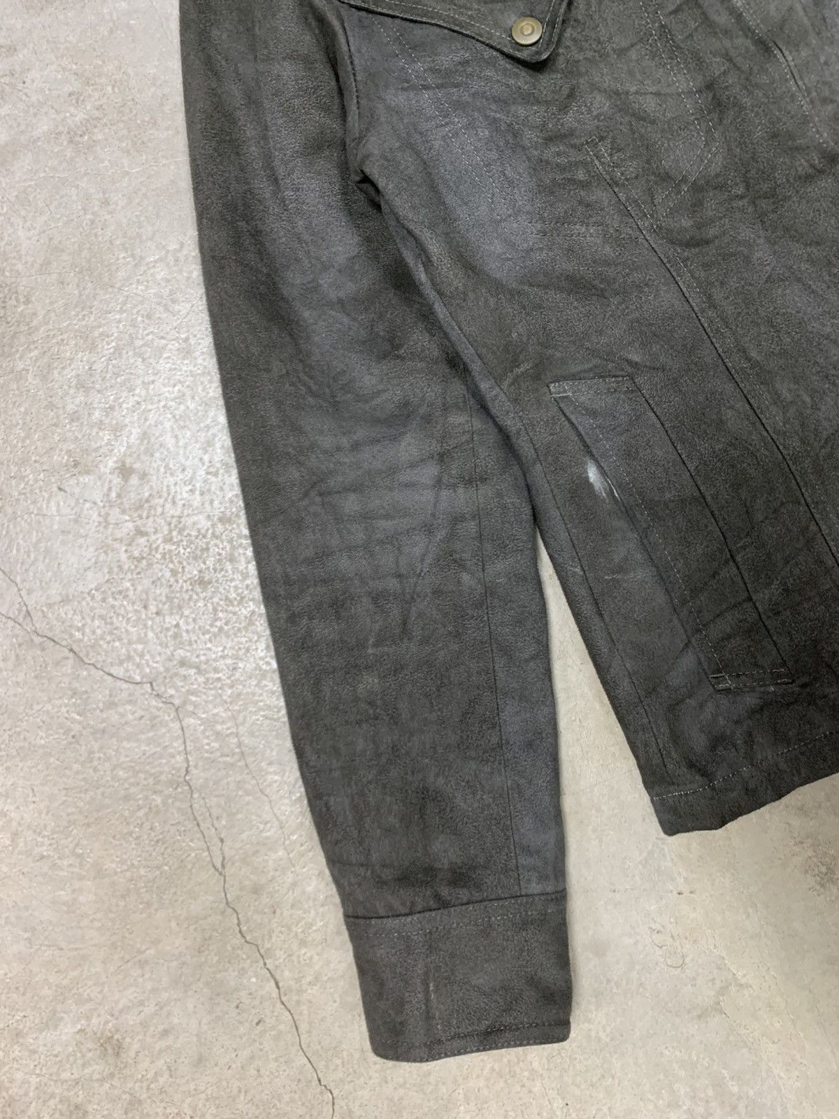 Tornado Mart Tornado Mart Suede Leather Punk Style Lace Up Jacket Size M / US 6-8 / IT 42-44 - 4 Thumbnail