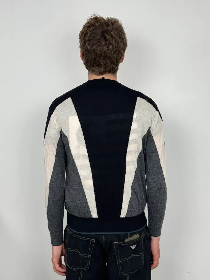 Emporio Armani AW2022 Emporio Armani Shape Black & White Wool Sweater Size US S / EU 44-46 / 1 - 3 Thumbnail