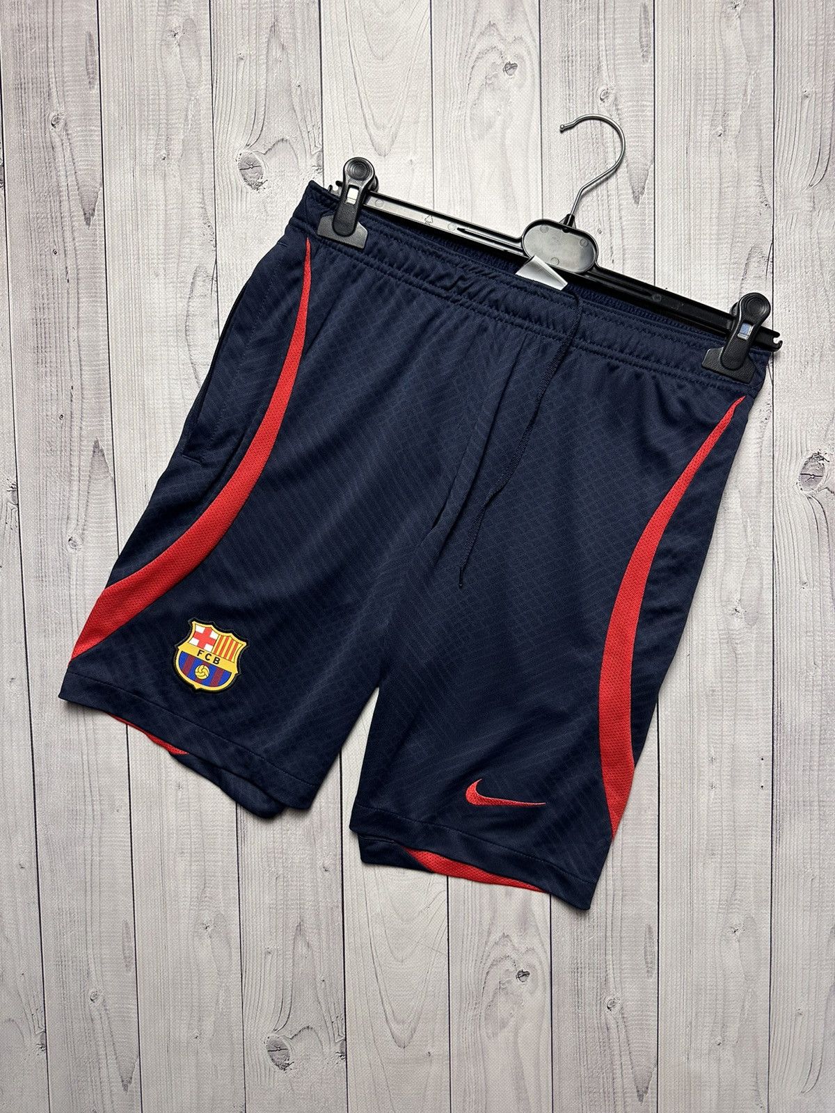 Barcelona soccer shorts Nike logo size S