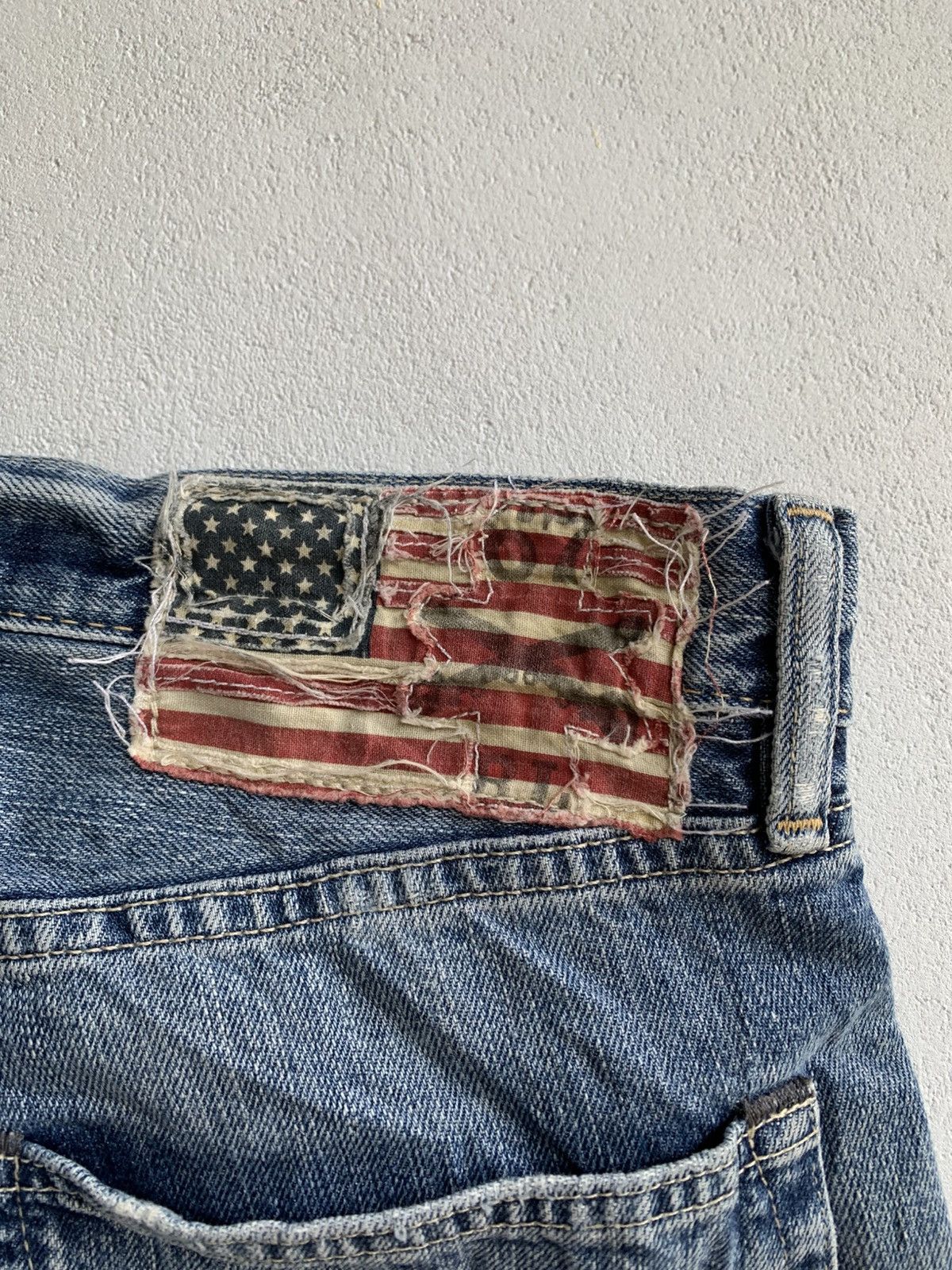RRL Ralph Lauren × Ralph Lauren × Vintage Vintage RRL Japanese Denim Distressed Size US 30 / EU 46 - 5 Thumbnail
