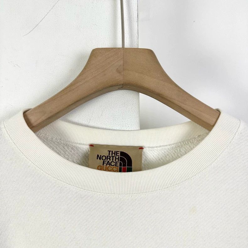 Gucci Gucci North Face Logo White Sweatshirt-2505 Size US L / EU 52-54 / 3 - 3 Thumbnail