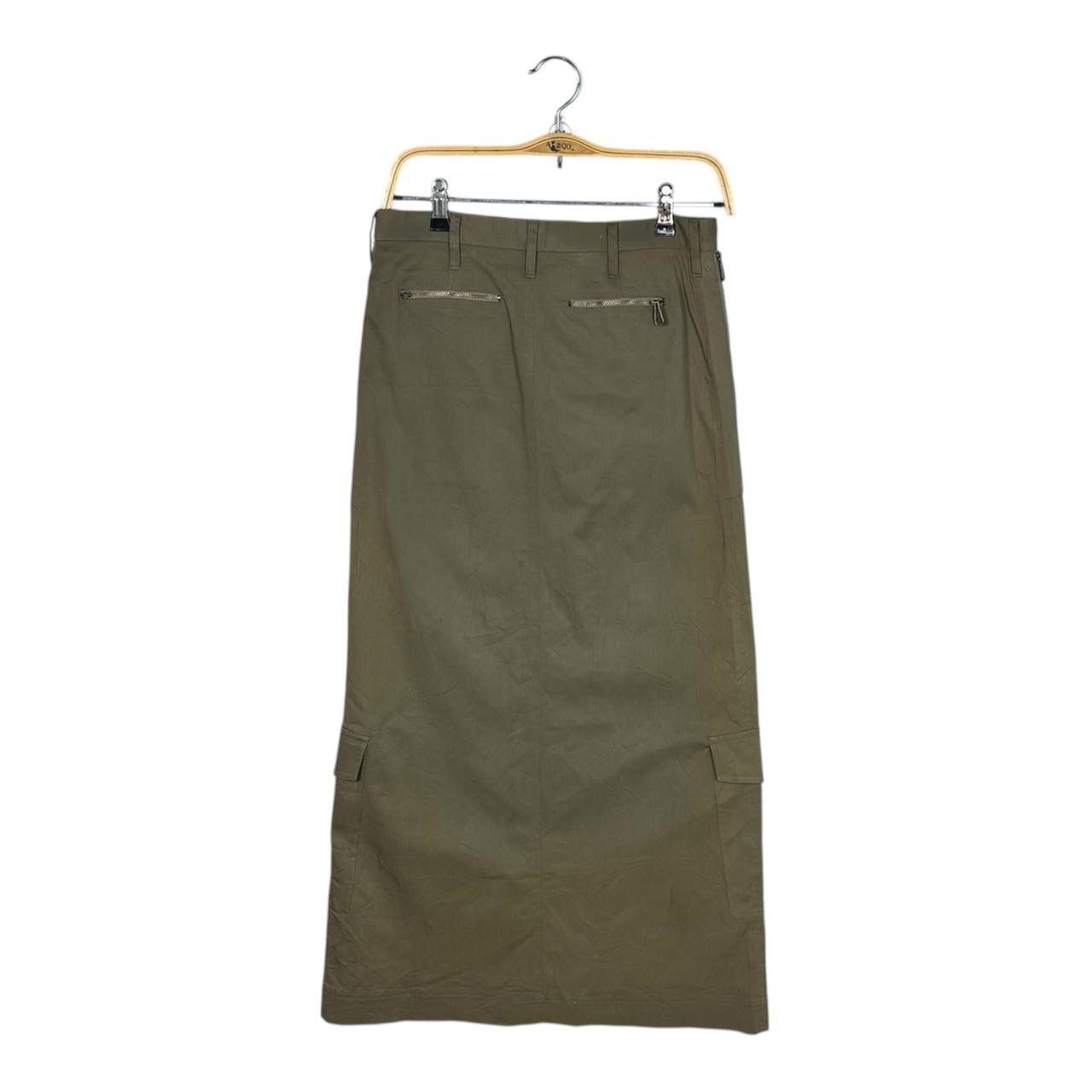 Moschino Moschino Decorative Cargo Skirt Army Green Multipocket Size 31" - 2 Thumbnail