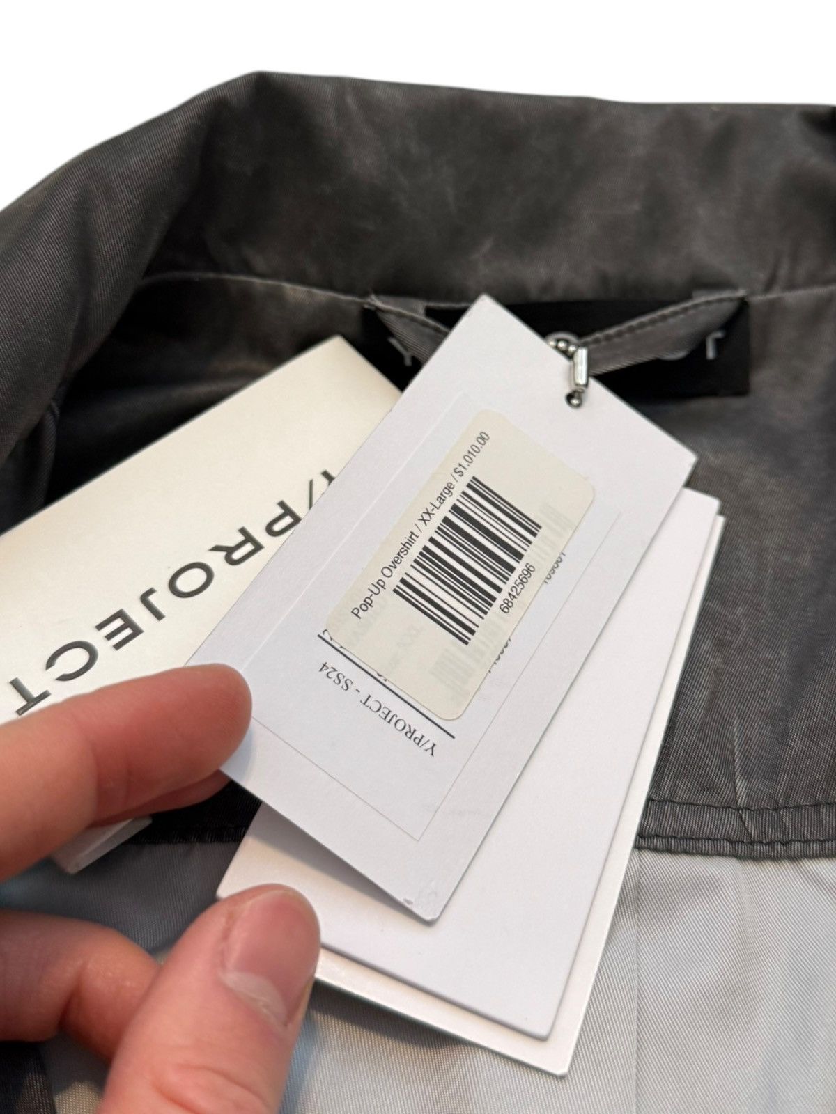 $1,000 Pop Up Nylon Grey Jacket