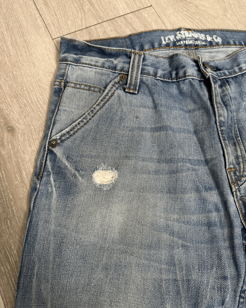 Levi's Vintage Levi's 504 Men's Blue Denim Jeans - Size 33x27 Size US 33 - 7 Thumbnail