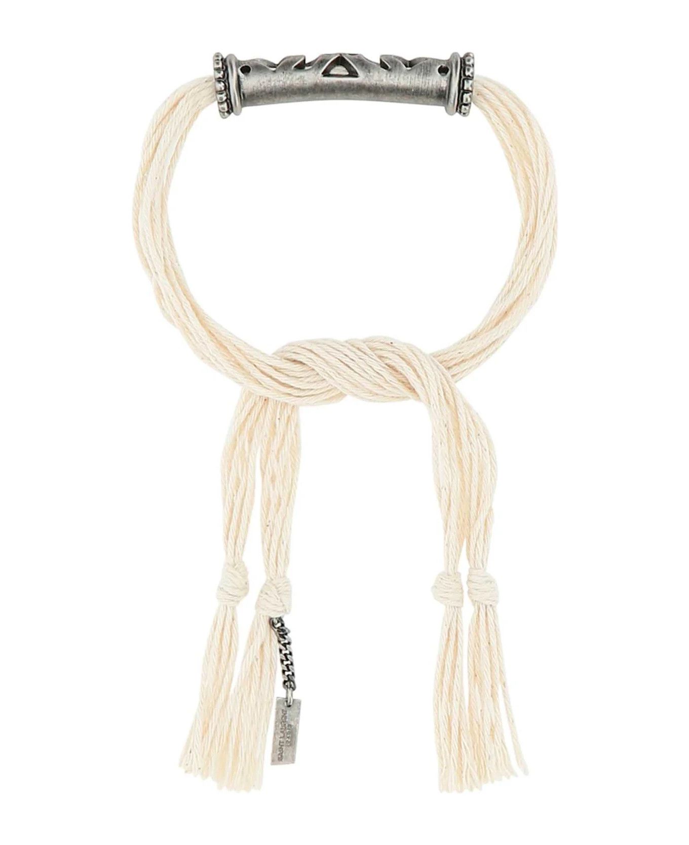 Saint Laurent Paris o1y0126 Size : OS / Bracelet in Ivory Size ONE SIZE - 1 Thumbnail