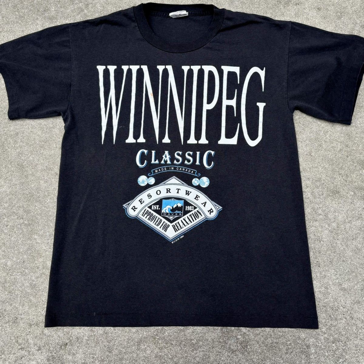 Vintage Winnipeg Classic Resortwear vintage 90s black T-shirt M Size US M / EU 48-50 / 2 - 1 Thumbnail