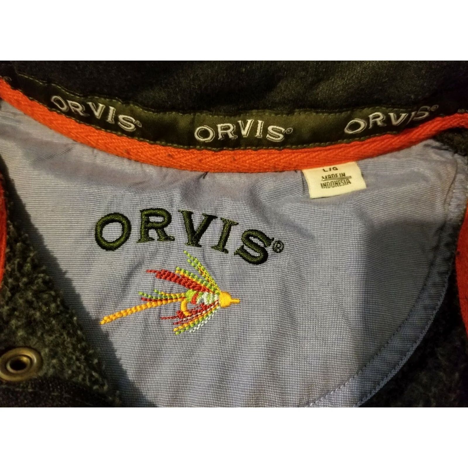 Orvis Orvis Mens Polo Sweater L Gray Cotton Pullover Shirt Vintage? Size US L / EU 52-54 / 3 - 3 Thumbnail
