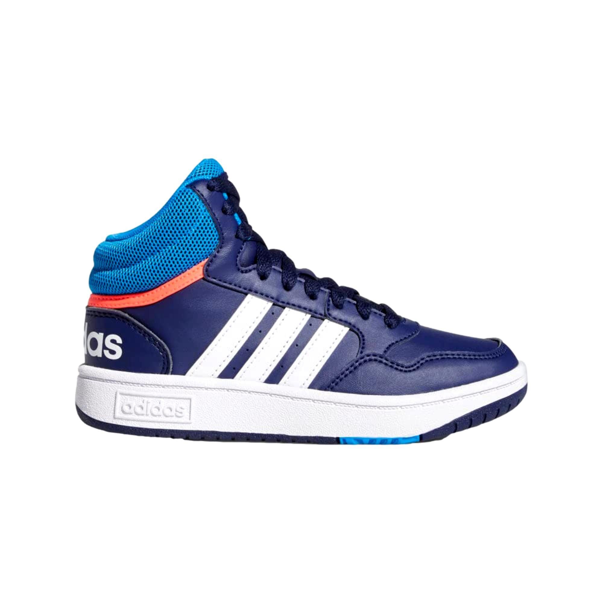 Adidas Hoops 3.0 Mid Dark Blue/Blue Rush/Turbo GW0400 Size US 5.5 / EU 38 - 1 Thumbnail