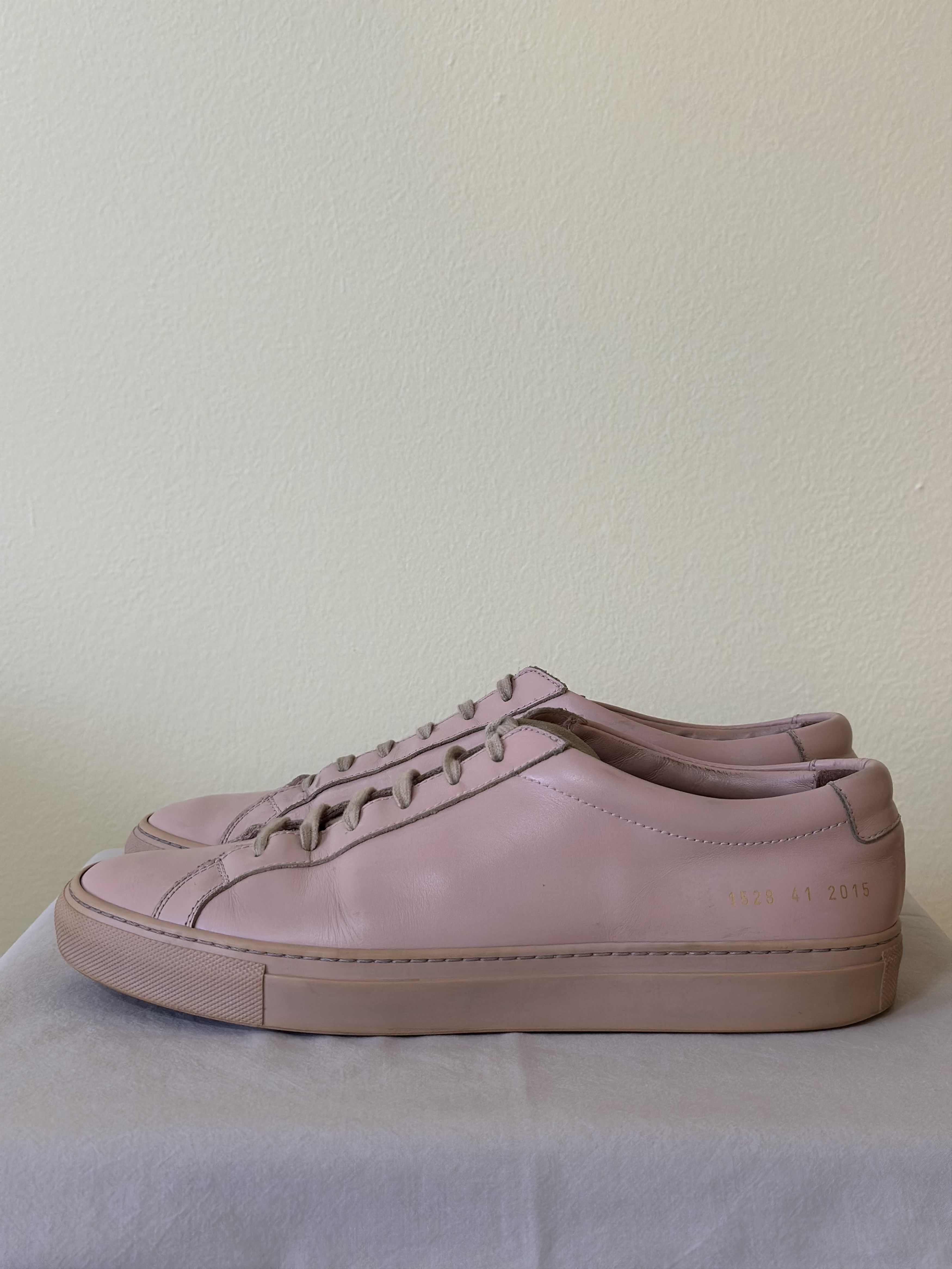 Original Achilles Low Common Projects Pink Shoes Common Projects