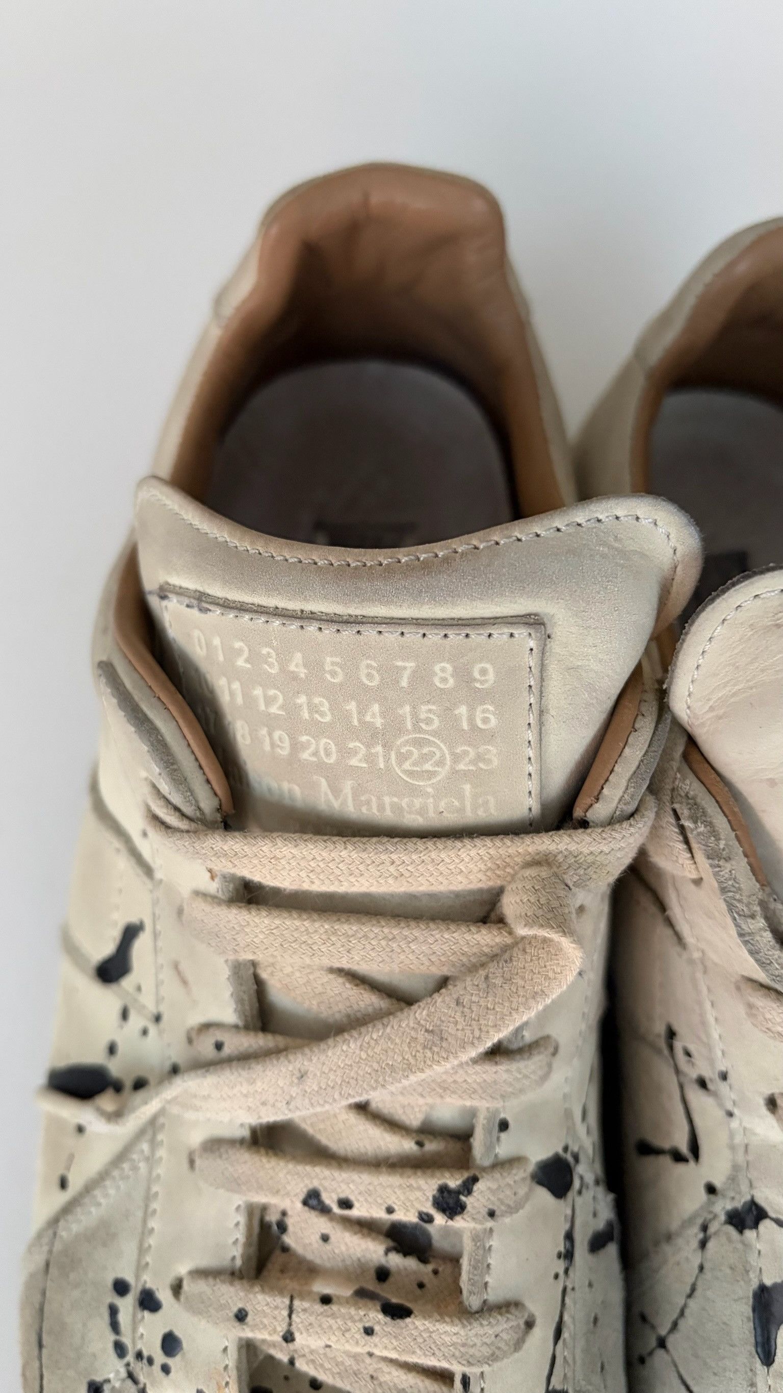 Maison Margiela Paint Splatter Replica Sneakers Size US 10 / EU 43 - 3 Thumbnail