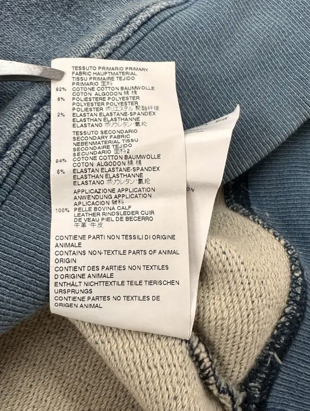 Maison Margiela Maison Margiela Washed Denim Elbow Patch Sweatshirt Size US M / EU 48-50 / 2 - 9 Thumbnail