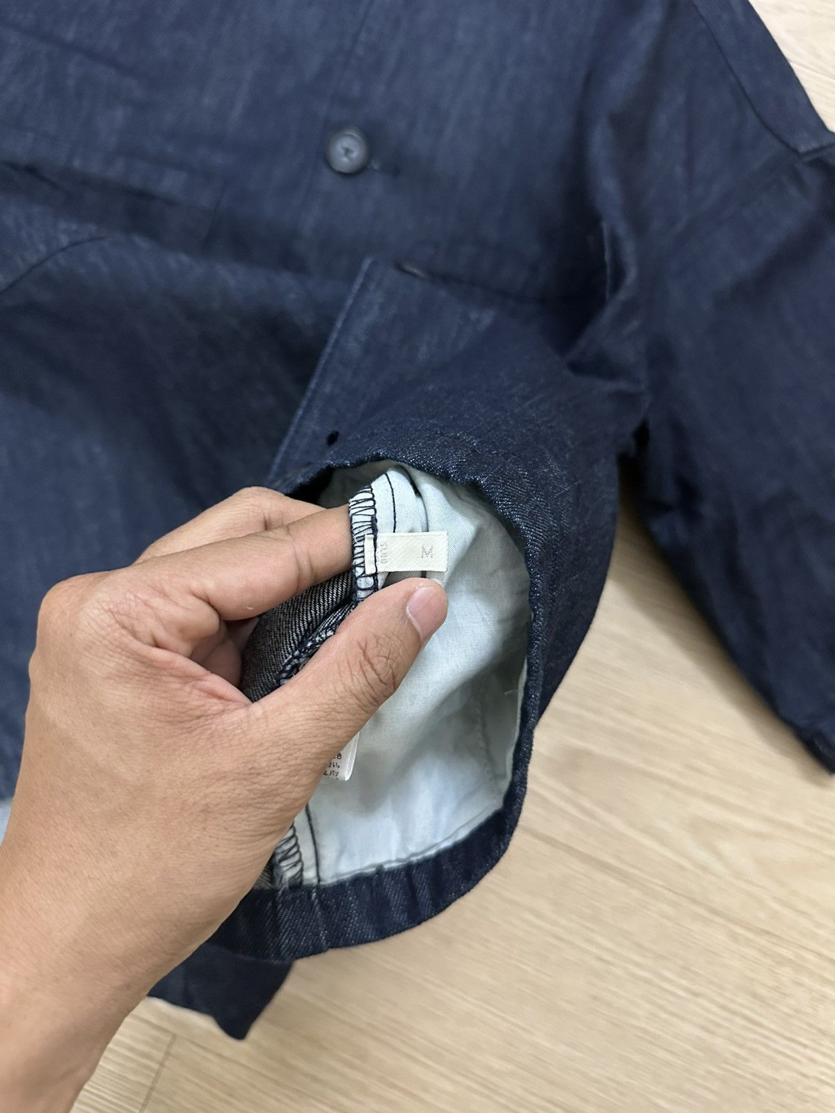 GU × Japanese Brand Rare GU Aesthetic Double Pocket Baggy Work Denim Shirt Size US M / EU 48-50 / 2 - 8 Thumbnail