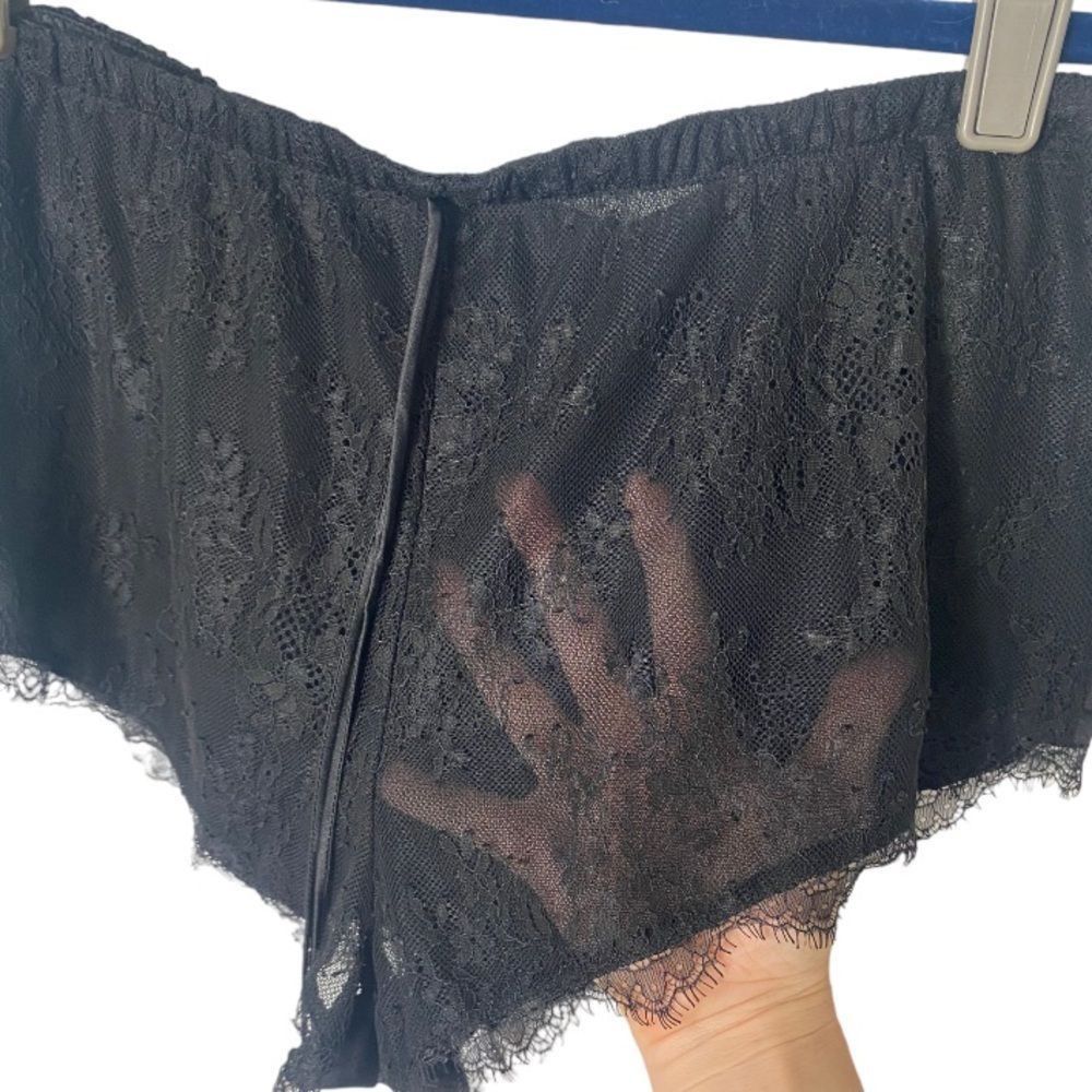 Other Black lace sexy sleep shorts Size 34" / US 12 / IT 48 - 3 Thumbnail