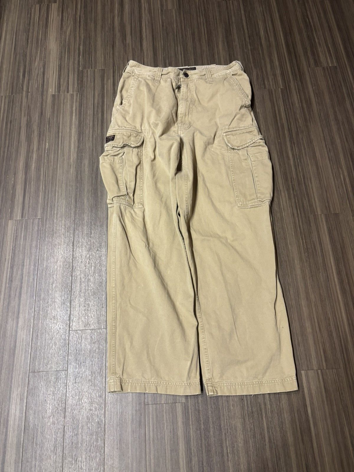 Abercrombie & Fitch VTG Y2K Abercrombie And Fitch Baggy Cargo Pants 32x31 Tan Size US 32 / EU 48 - 1 Thumbnail