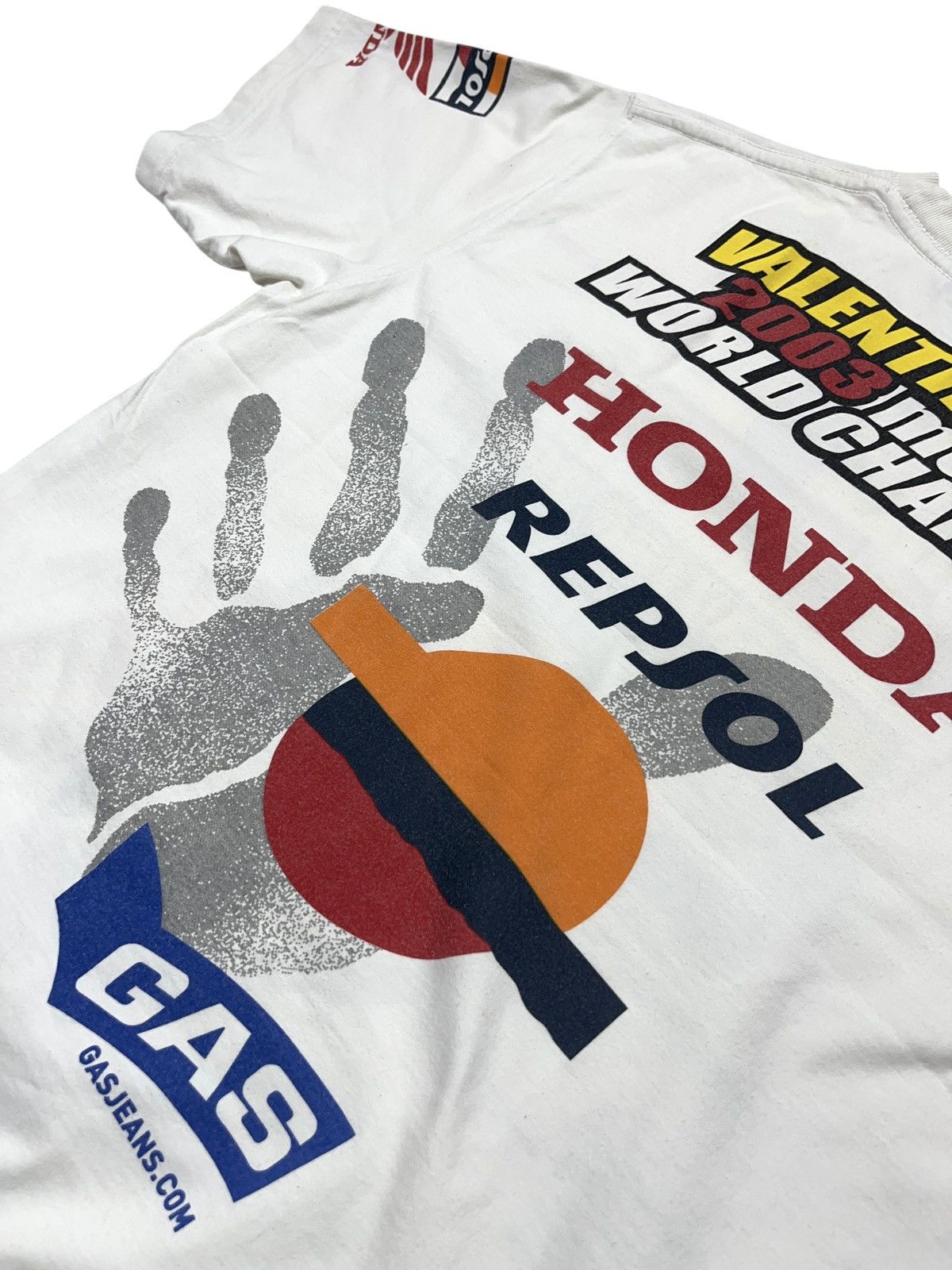 Honda Vintage Valentino Rossi x Honda Racing T-shirt Gas Respol Size US L / EU 52-54 / 3 - 10 Thumbnail