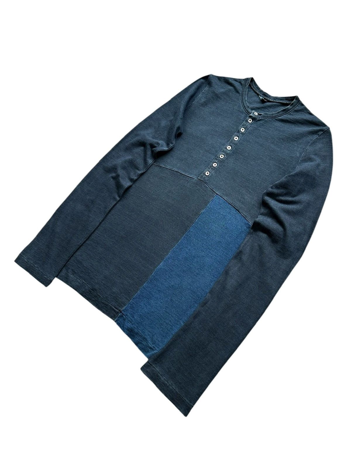 45rpm 00's R by 45RPM indigo dyed patchwork long sleeve Size US S / EU 44-46 / 1 - 2 Thumbnail