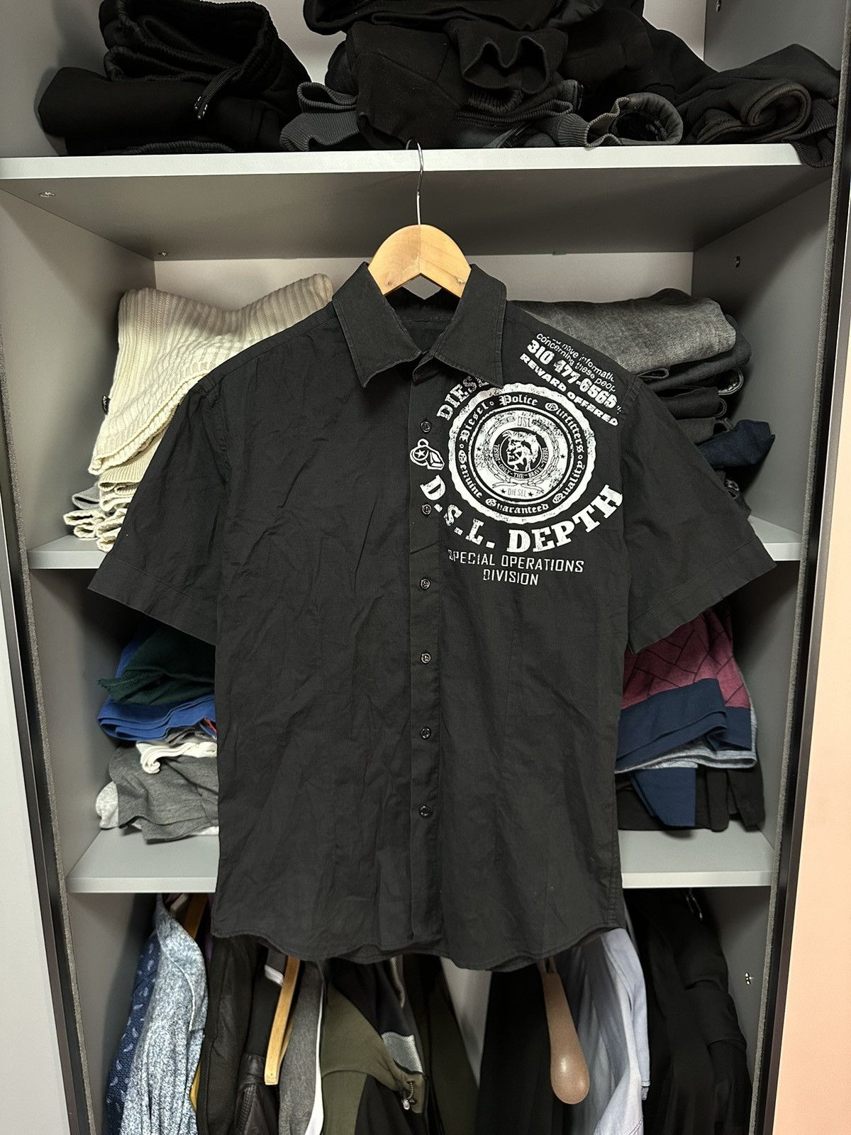 Diesel Vintage Diesel 99 Shirt Button Up Avan-Garde Size US M / EU 48-50 / 2 - 1 Thumbnail