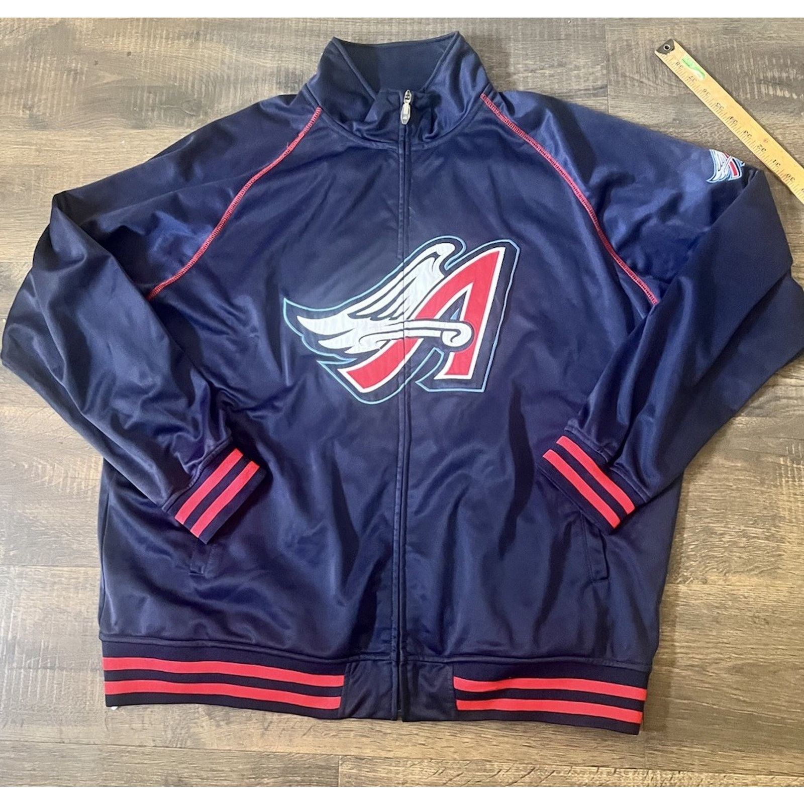 Majestic Anaheim Angels Cooperstown Majestic Zip Up Jacket 3X Size ONE SIZE - 1 Thumbnail
