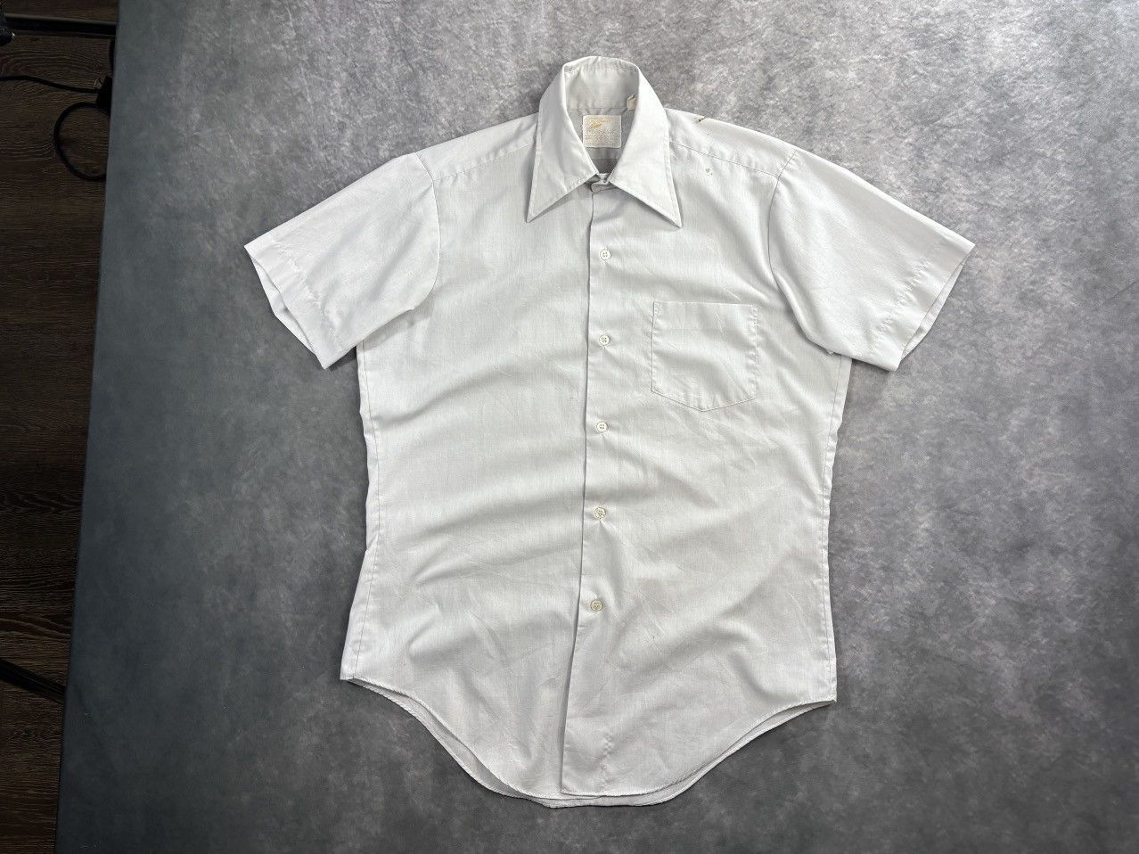 Vintage 1980s Vintage Summer Shirt Shortsleeve Workwear Buttonup 70s Size US S / EU 44-46 / 1 - 11 Thumbnail