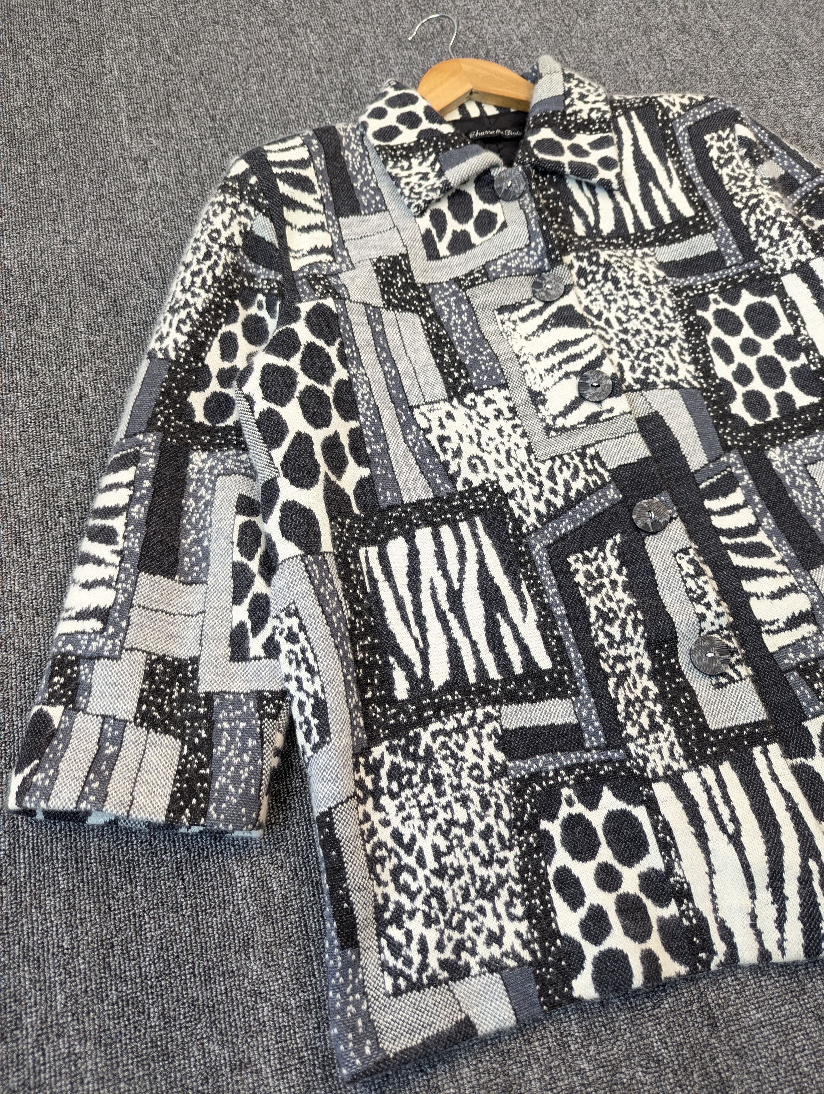 Japanese Brand Vintage Japanese Brand Patterned Button Ups Acrylic Jacket Size XL / US 12-14 / IT 48-50 - 3 Thumbnail