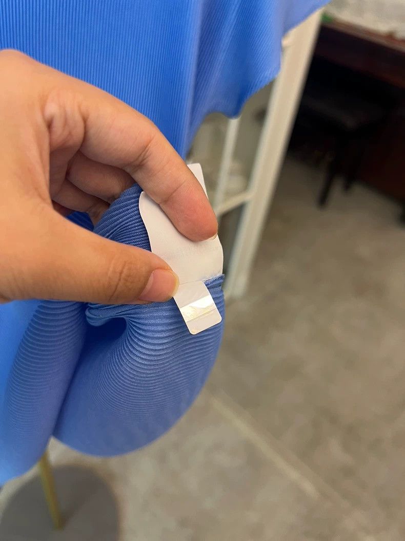 Issey Miyake Issey Miyake size:3 Blue pleated short-sleeved shirt Size XS / US 0-2 / IT 36-38 - 4 Thumbnail