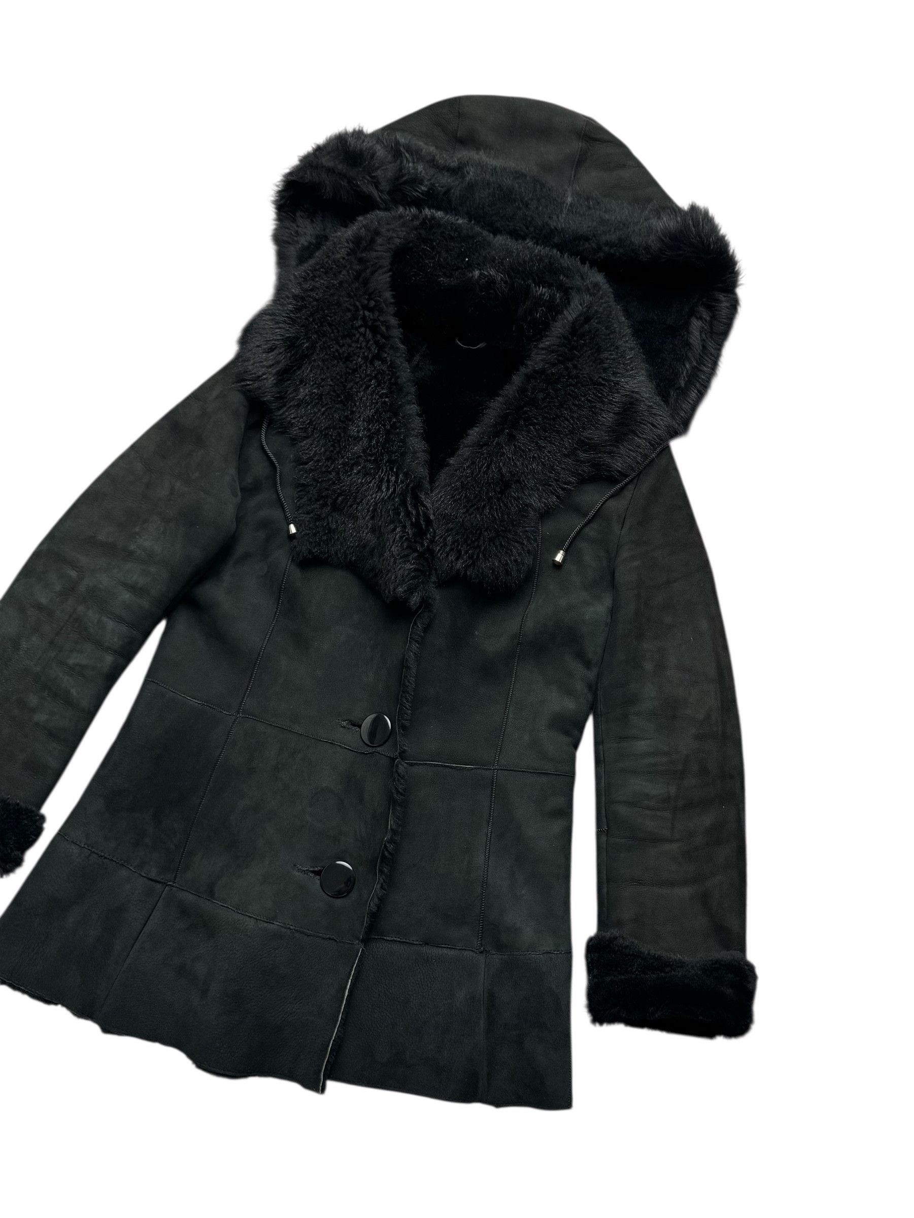 Vintage 90's Real Sheepskin Coat(V415) Size S / US 4 / IT 40 - 3 Thumbnail