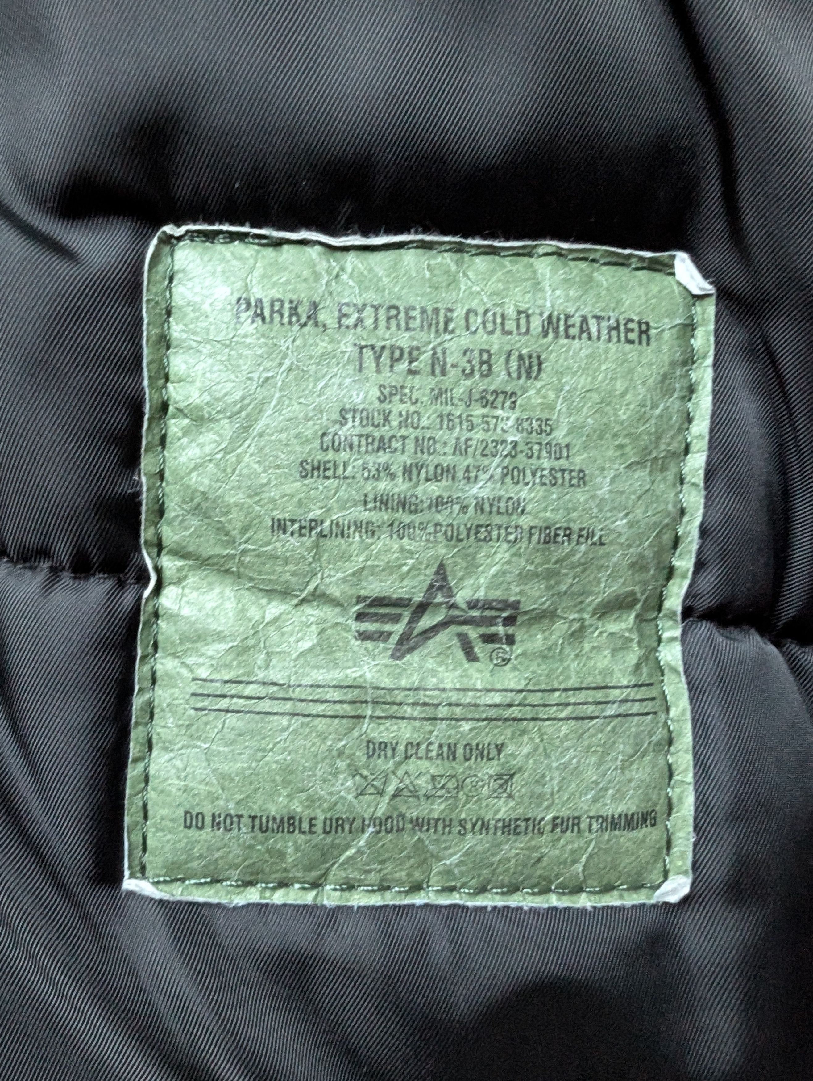 Alpha Industries Alpha Industries Black Parka Extreme Cold Weather Type N-3B Size S / US 4 / IT 40 - 7 Thumbnail