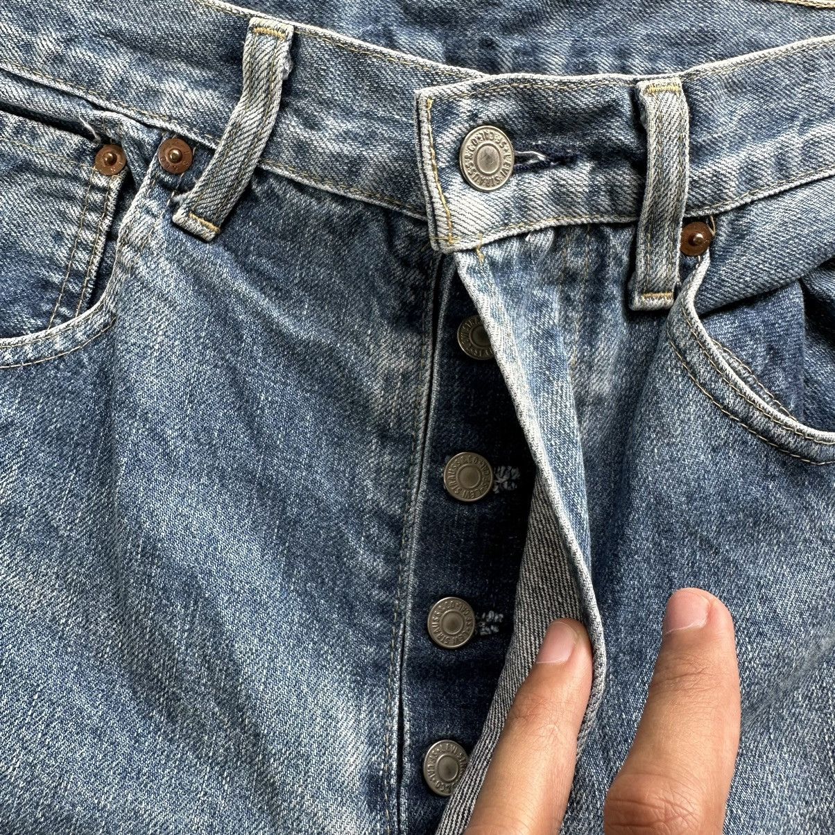 Levi's W30 Vintage Levi’s 503B Selvedge Distressed Faded Denim Jean Size US 30 / EU 46 - 7 Thumbnail