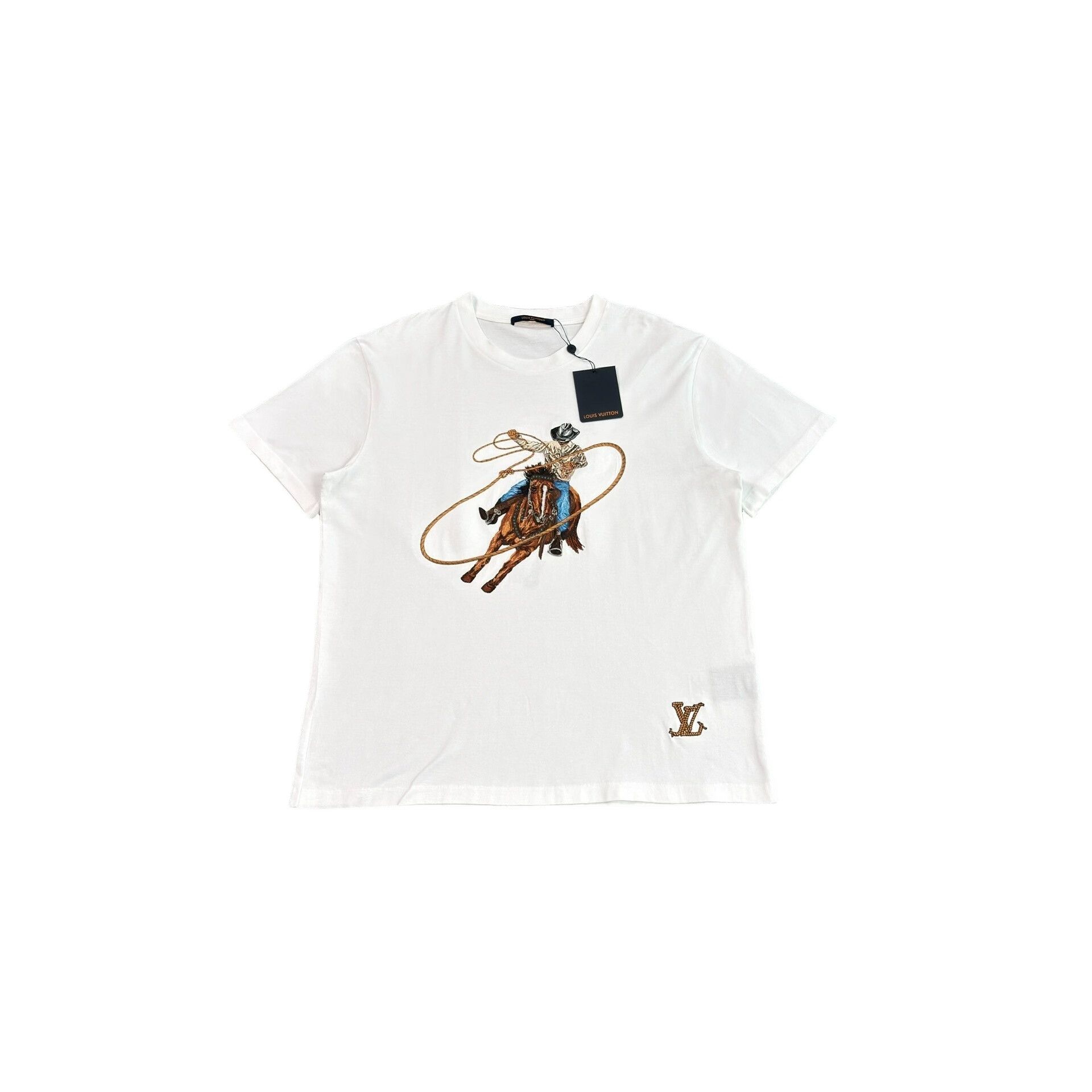 Louis Vuitton Louis Vuitton Cowboy Embroidery T-Shirt XXL Size US XXL / EU 58 / 5 - 1 Thumbnail