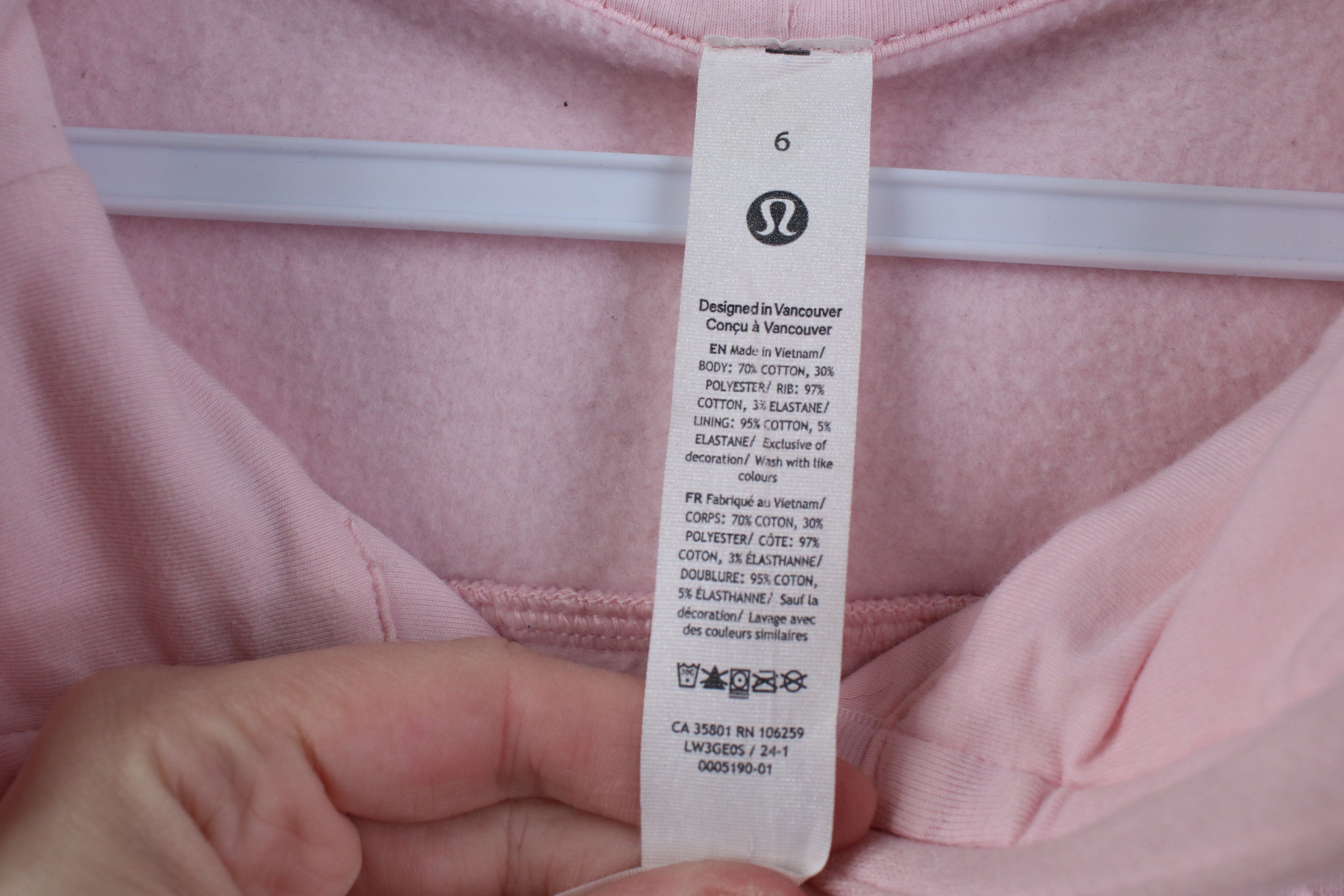 Lululemon Lululemon Cropped Scuba Full Zip Hoodie Strawberry Milkshake Size M / US 6-8 / IT 42-44 - 10 Thumbnail