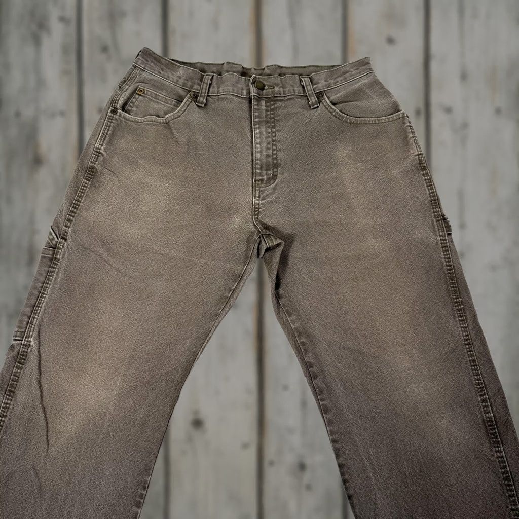 Dickies Dickies Pants Mens 33x32 Brown Canvas Carpenter Straight Fit Stretch Workwear Pants Mens Regular Brown 90s Grunge USA"} Size US 33 - 1 Thumbnail