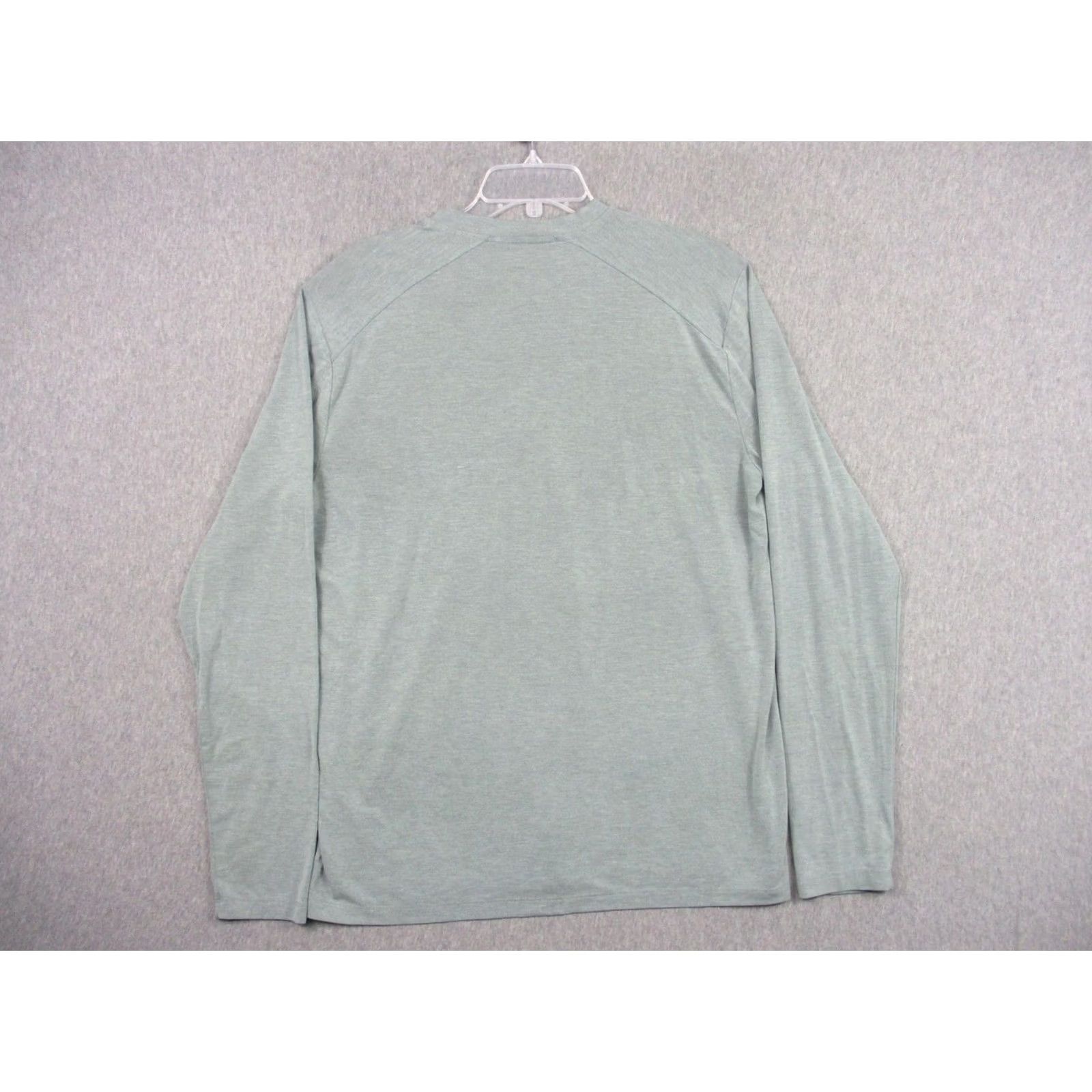 Vintage Free Fly Shirt Mens Large Green Bamboo Jersey Henley Long Sleeve Tee Lightweight Size US L / EU 52-54 / 3 - 5 Thumbnail