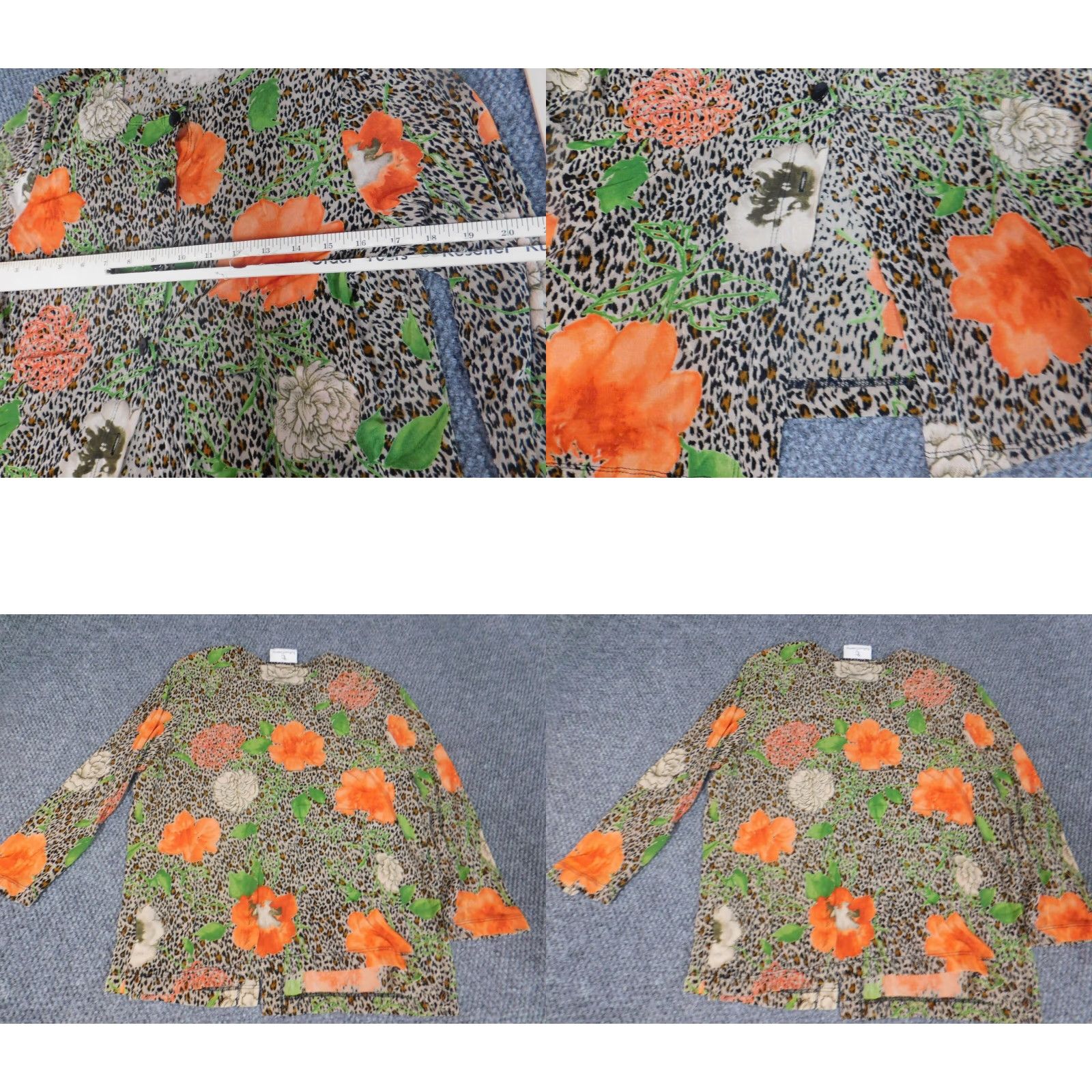 Vintage **The Travel Collection Large Brown Flowered Blouse** User: The Travel Collection Women's Large Brown Flowered Blouse Size L / US 10 / IT 46 - 8 Thumbnail