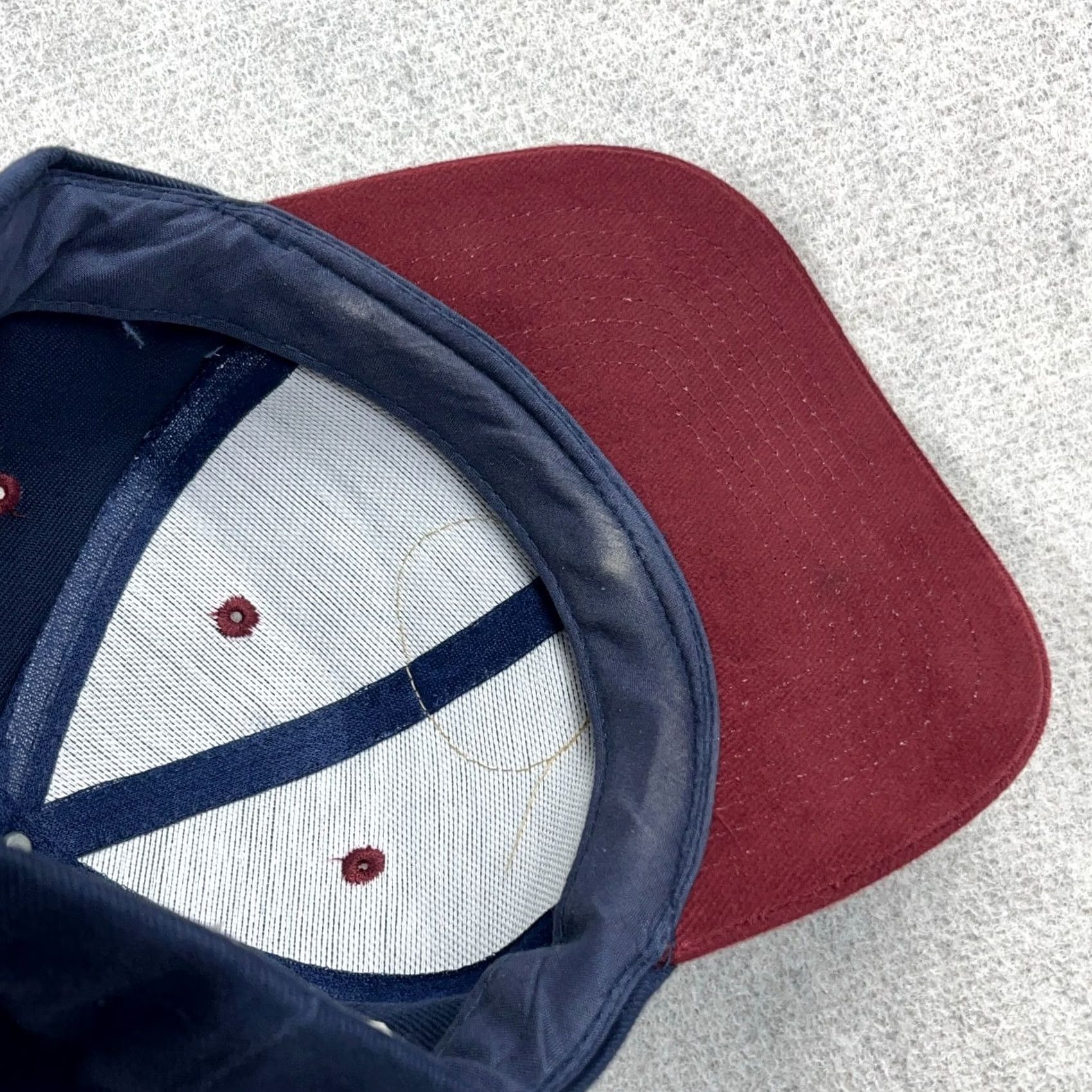 Vintage VINTAGE Joy Global Coal Mining Hat Cap Blue Red Twill Strap Back Adjustable Mens Size ONE SIZE - 5 Thumbnail
