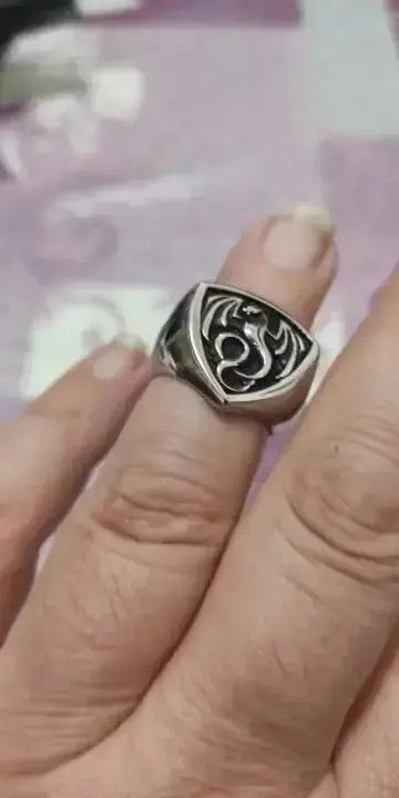 Other Viking Fire Dragon Ring Nordic Ethnic Stainless Steel Size ONE SIZE - 1 Thumbnail