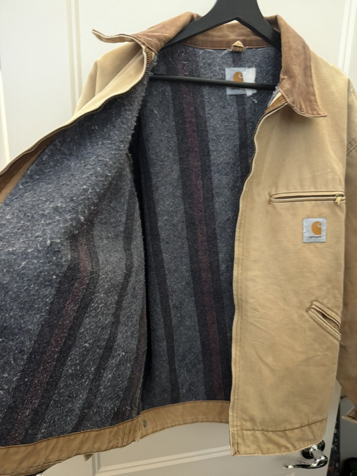 Carhartt Carhartt J97 Tan Detroit Jacket Size US XL / EU 56 / 4 - 1 Thumbnail