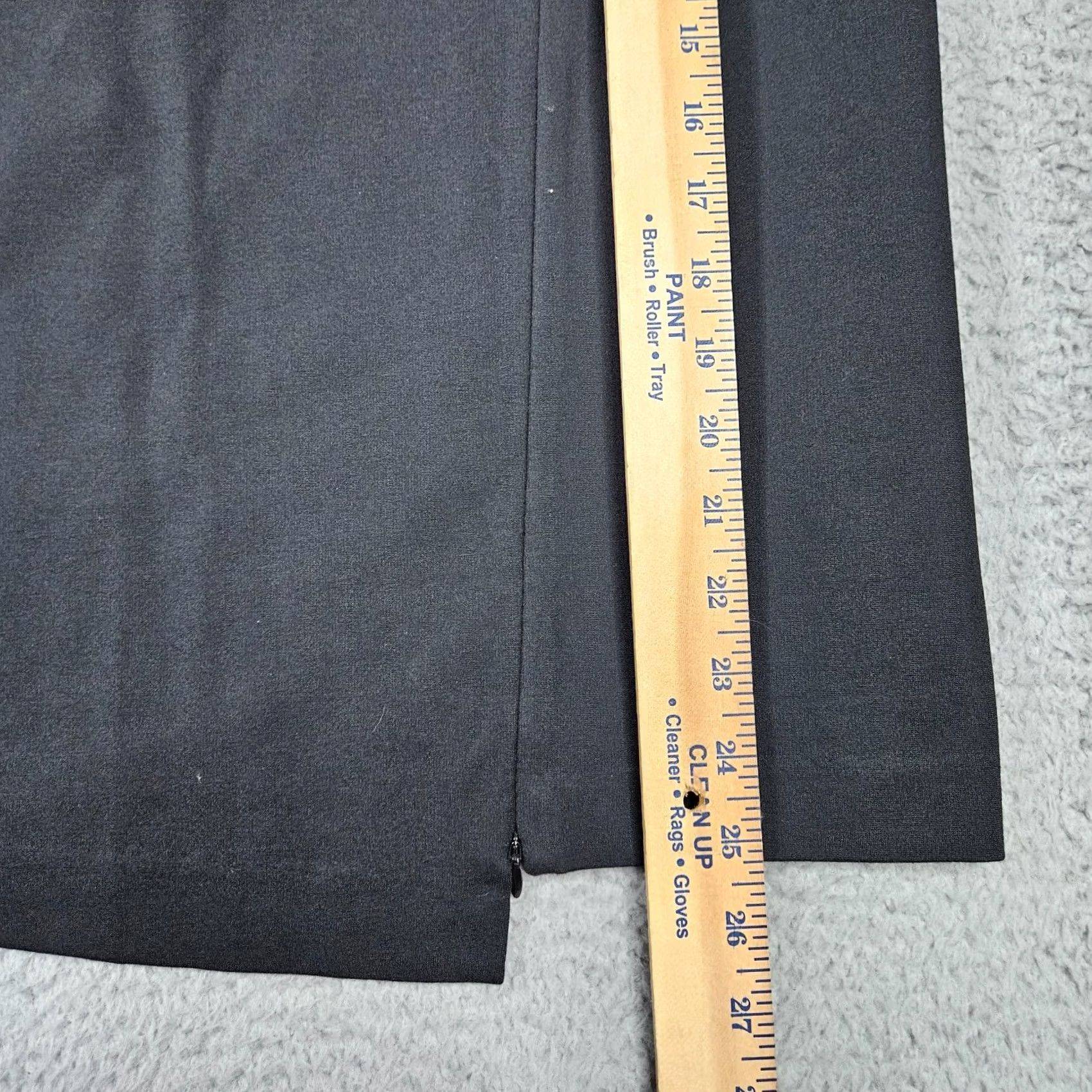 J. Jill J.JILL Black Pencil Skirt Zipper Front Womens S Glove/All Seasons Style A-Line Short Rise Mid (No N/A) Size 28" / US 6 / IT 42 - 6 Thumbnail