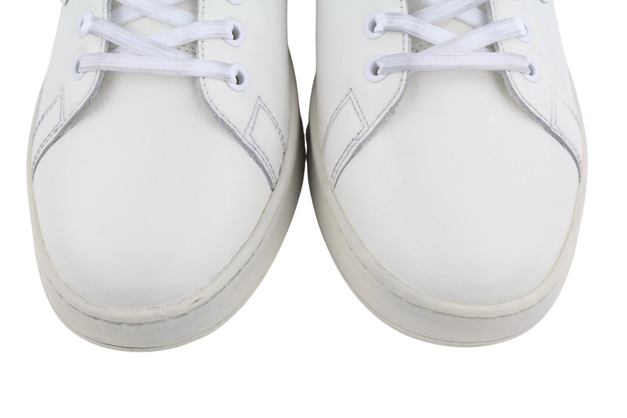 Diesel S-ATHENE LOW EU44 White Leather Lace Light Logo 40554 Size US 10.5 / EU 43-44 - 6 Thumbnail